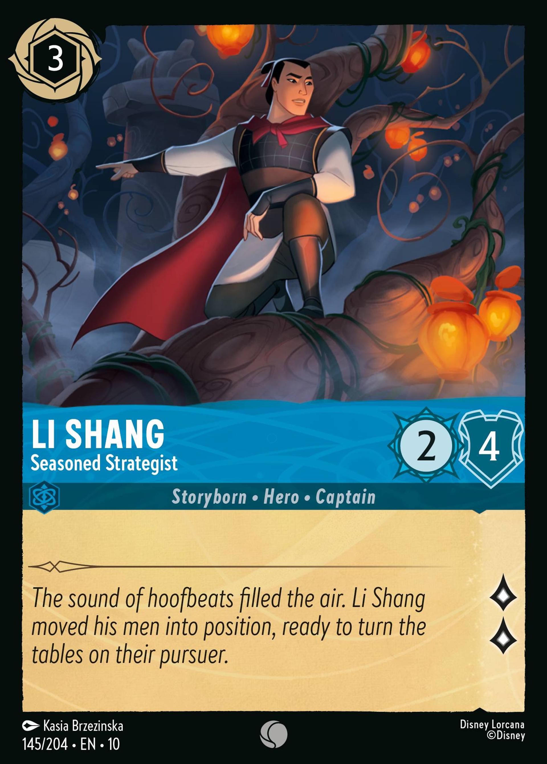 Li Shang - Seasoned Strategist — Whispers in the Well — Lorcana