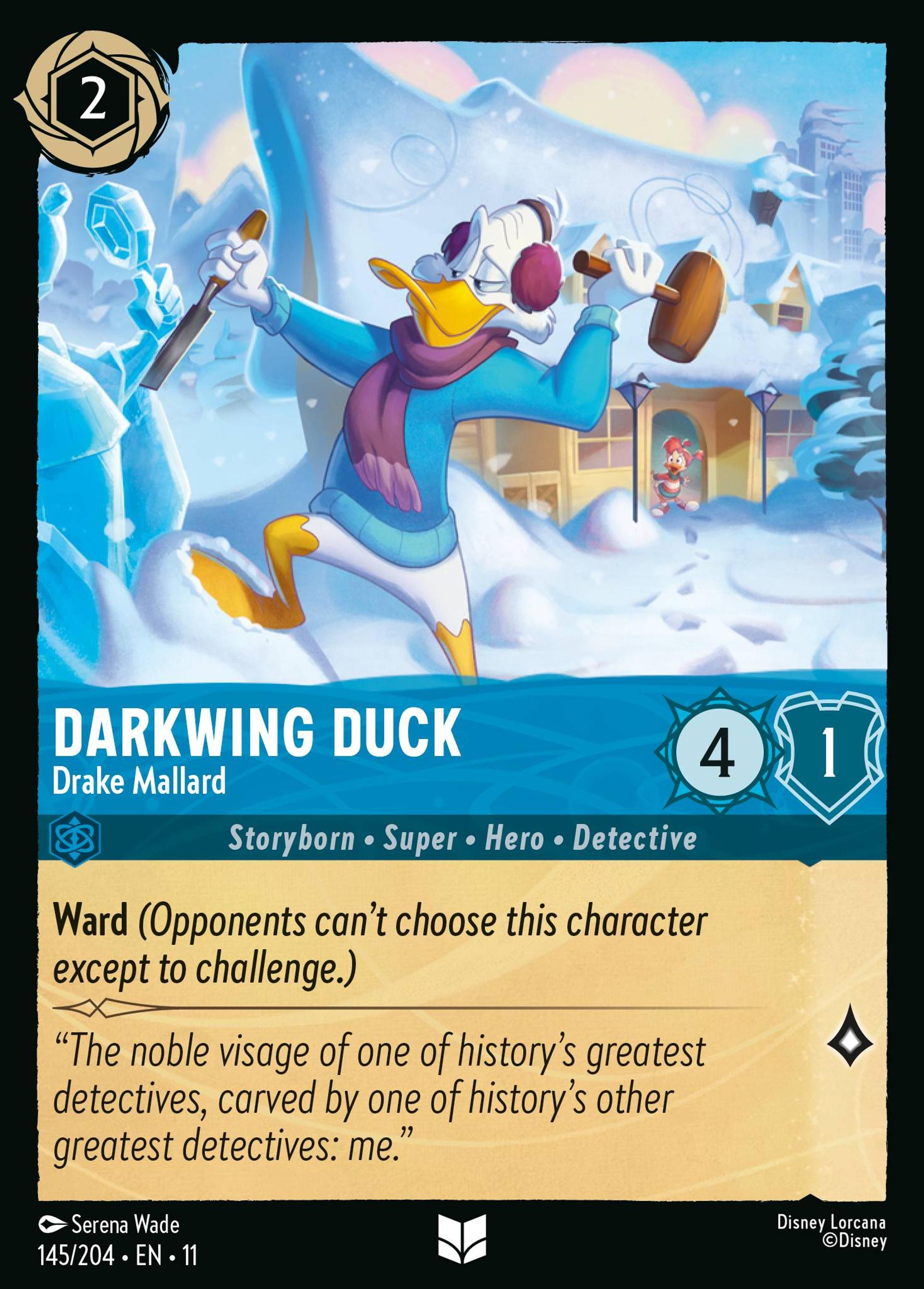 Darkwing Duck - Drake Mallard — Winterspell — Lorcana