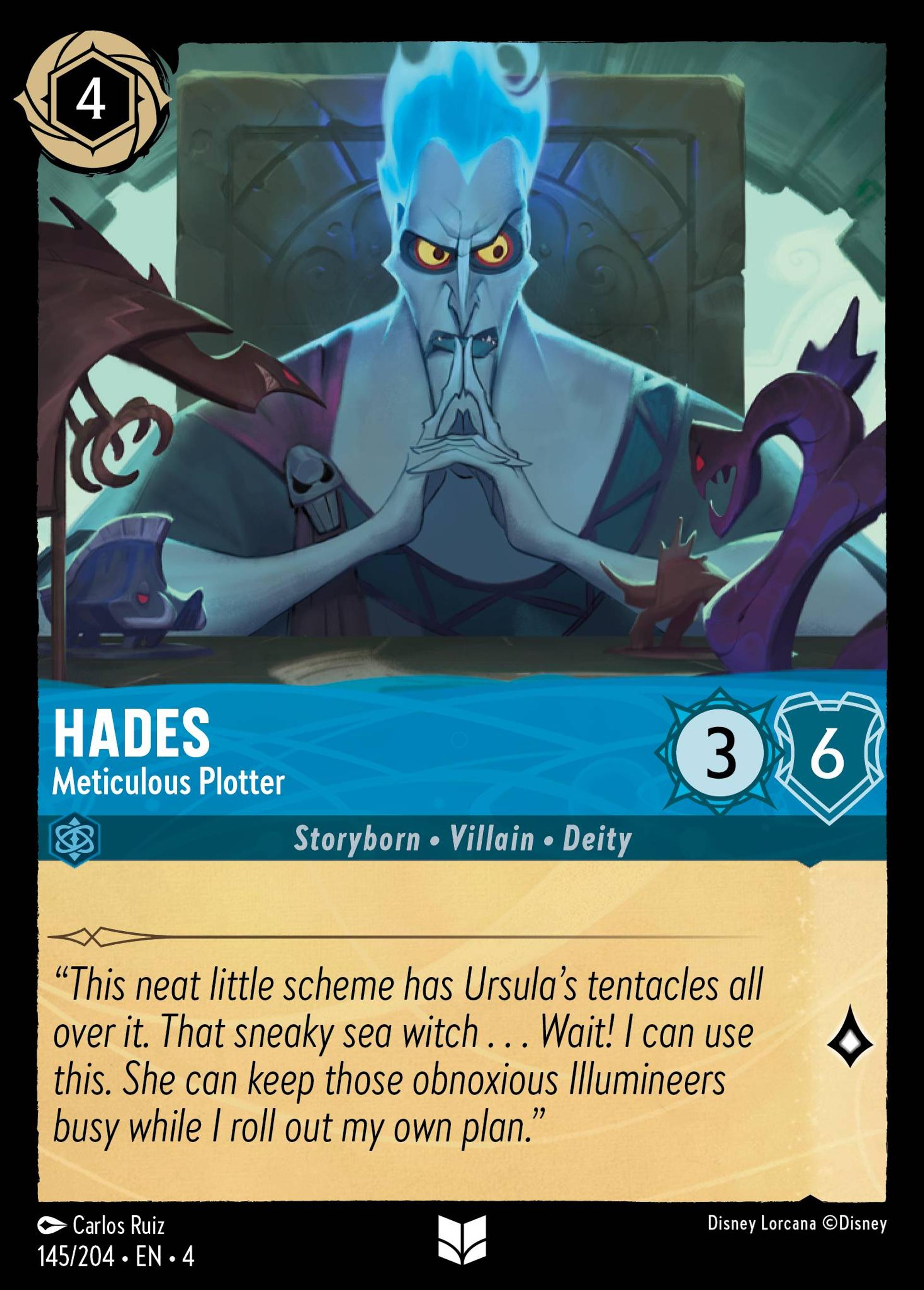 Hades - Meticulous Plotter — Ursula's Return — Lorcana
