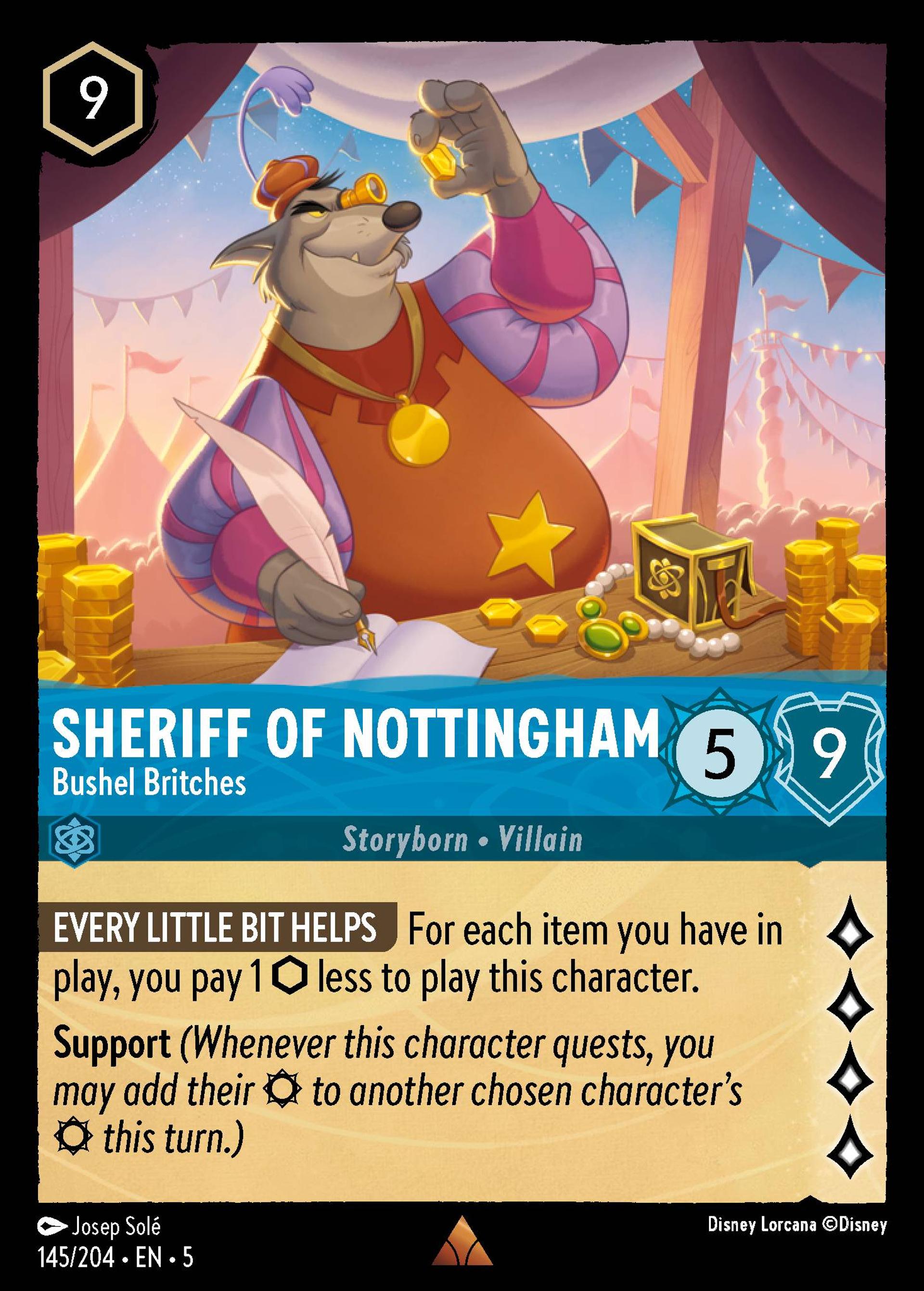 Sheriff of Nottingham - Bushel Britches — Shimmering Skies — Lorcana