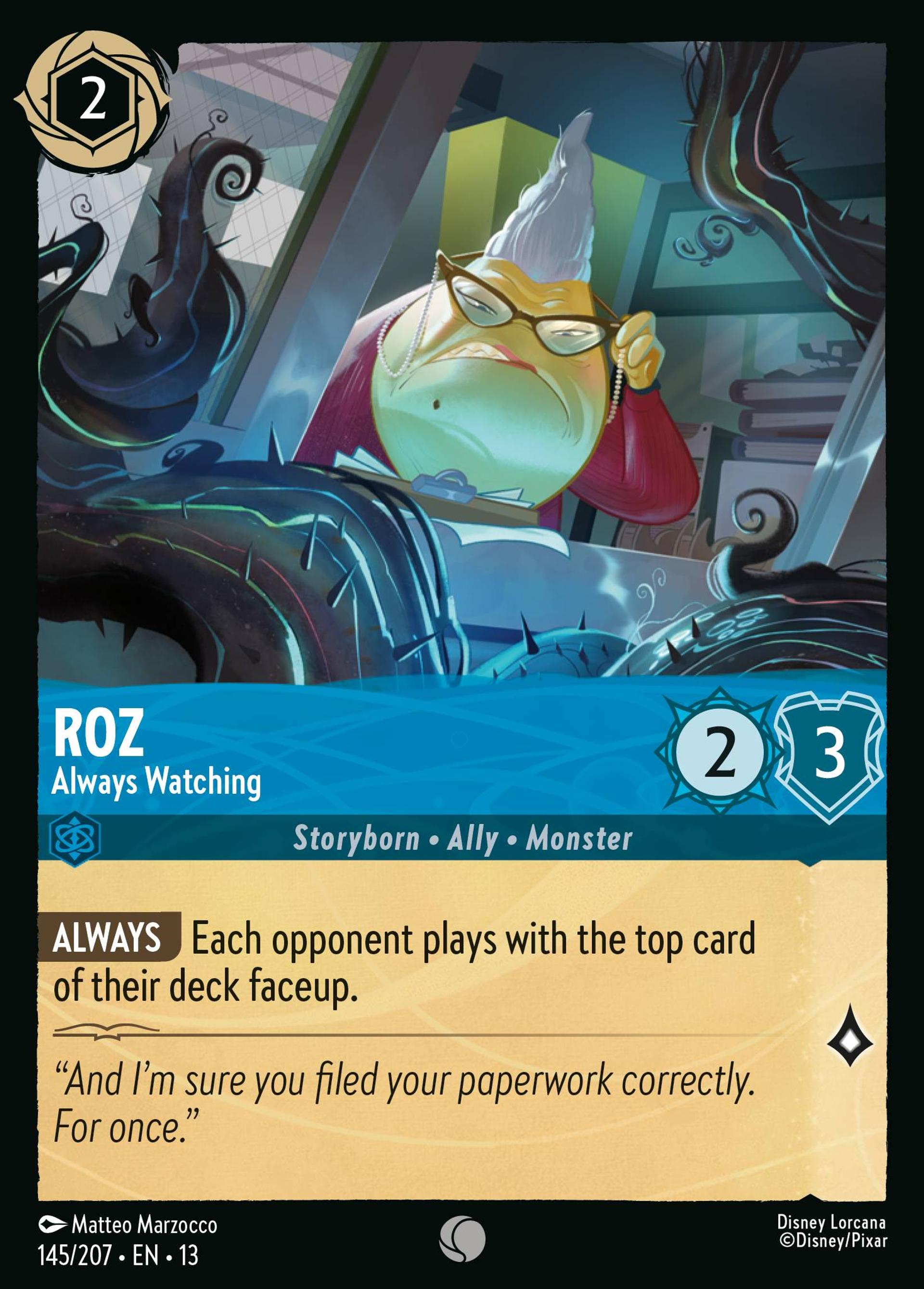 Roz - Always Watching — Attack of the Vine! — Lorcana