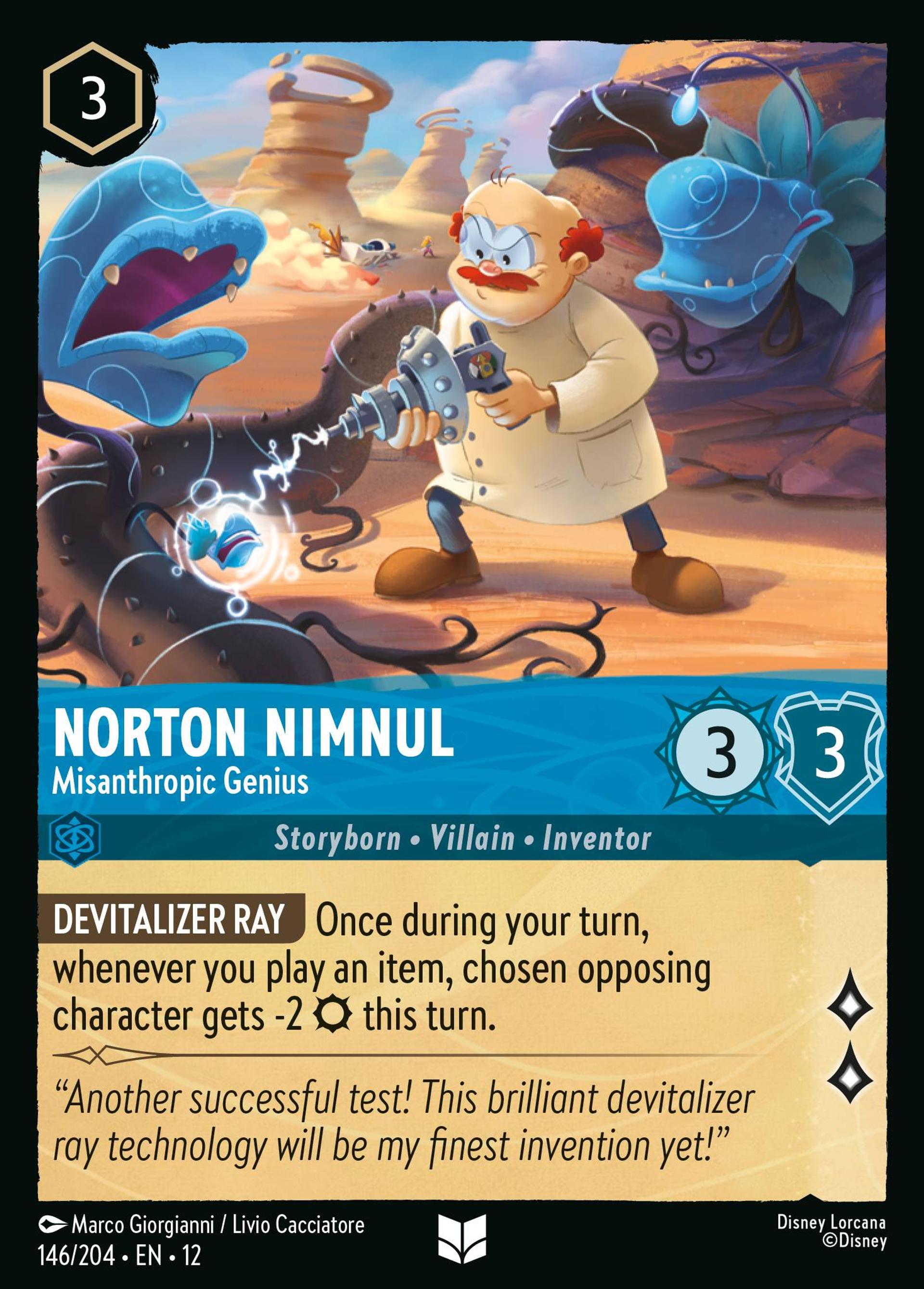 Norton Nimnul - Misanthropic Genius — Wilds Unknown — Lorcana
