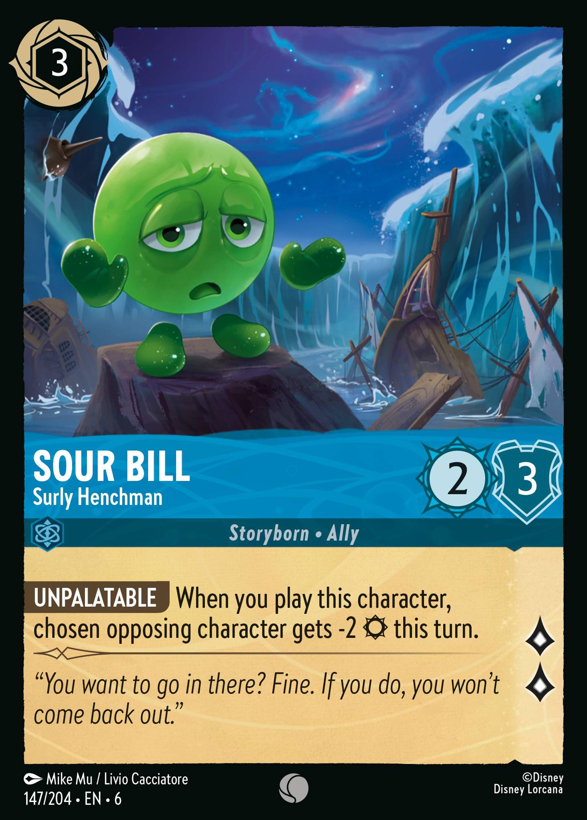 Sour Bill - Surly Henchman — Azurite Sea — Lorcana