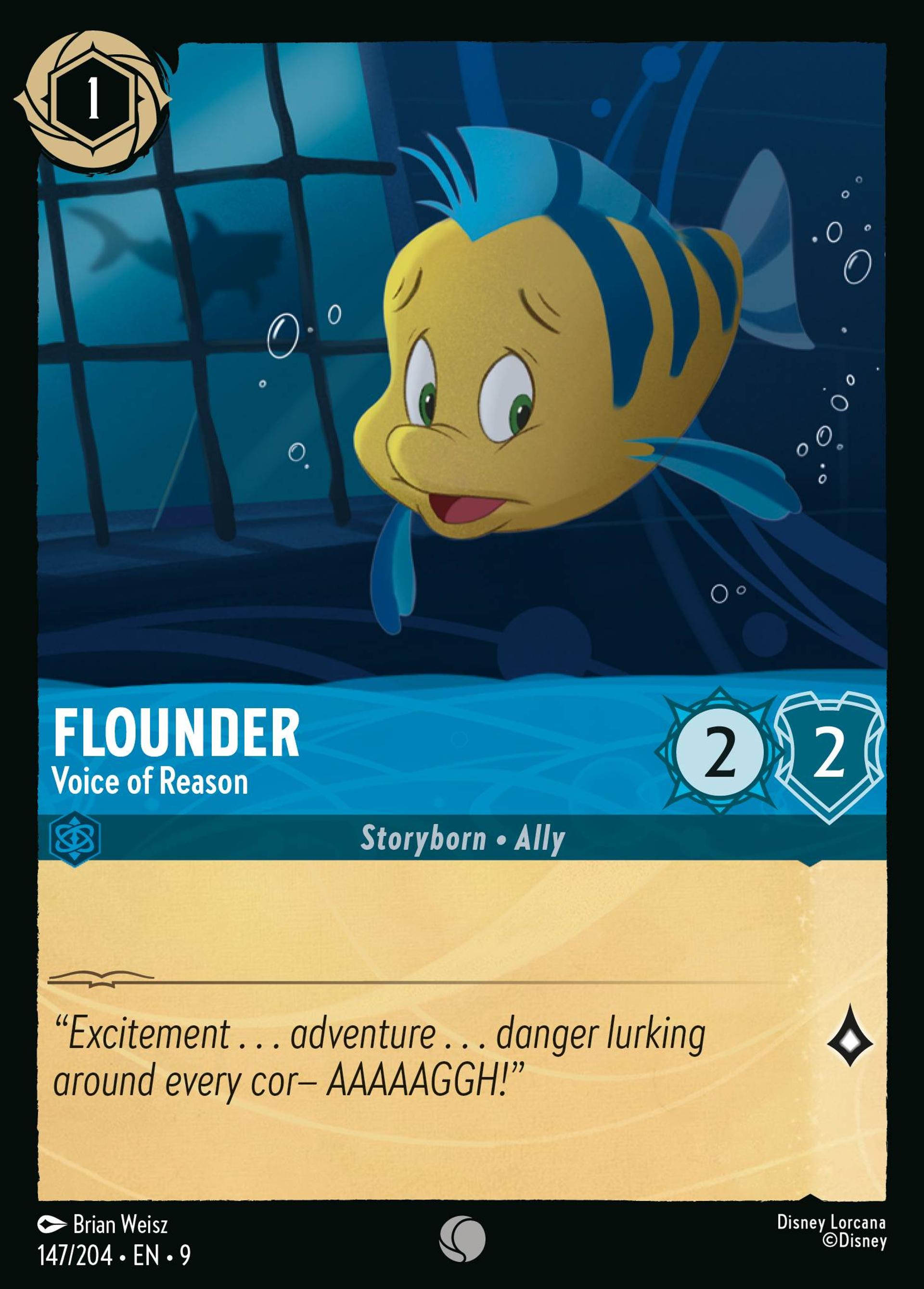 Flounder - Voice of Reason — Fabled — Lorcana