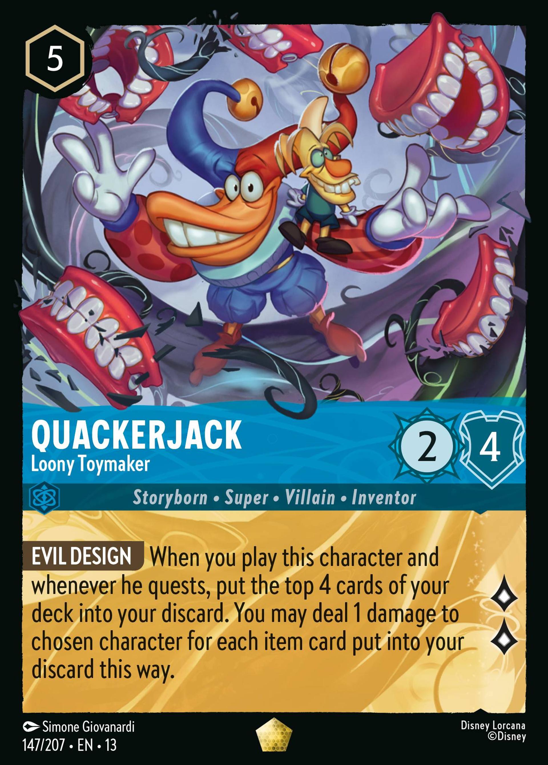 Quackerjack - Loony Toymaker — Attack of the Vine! — Lorcana