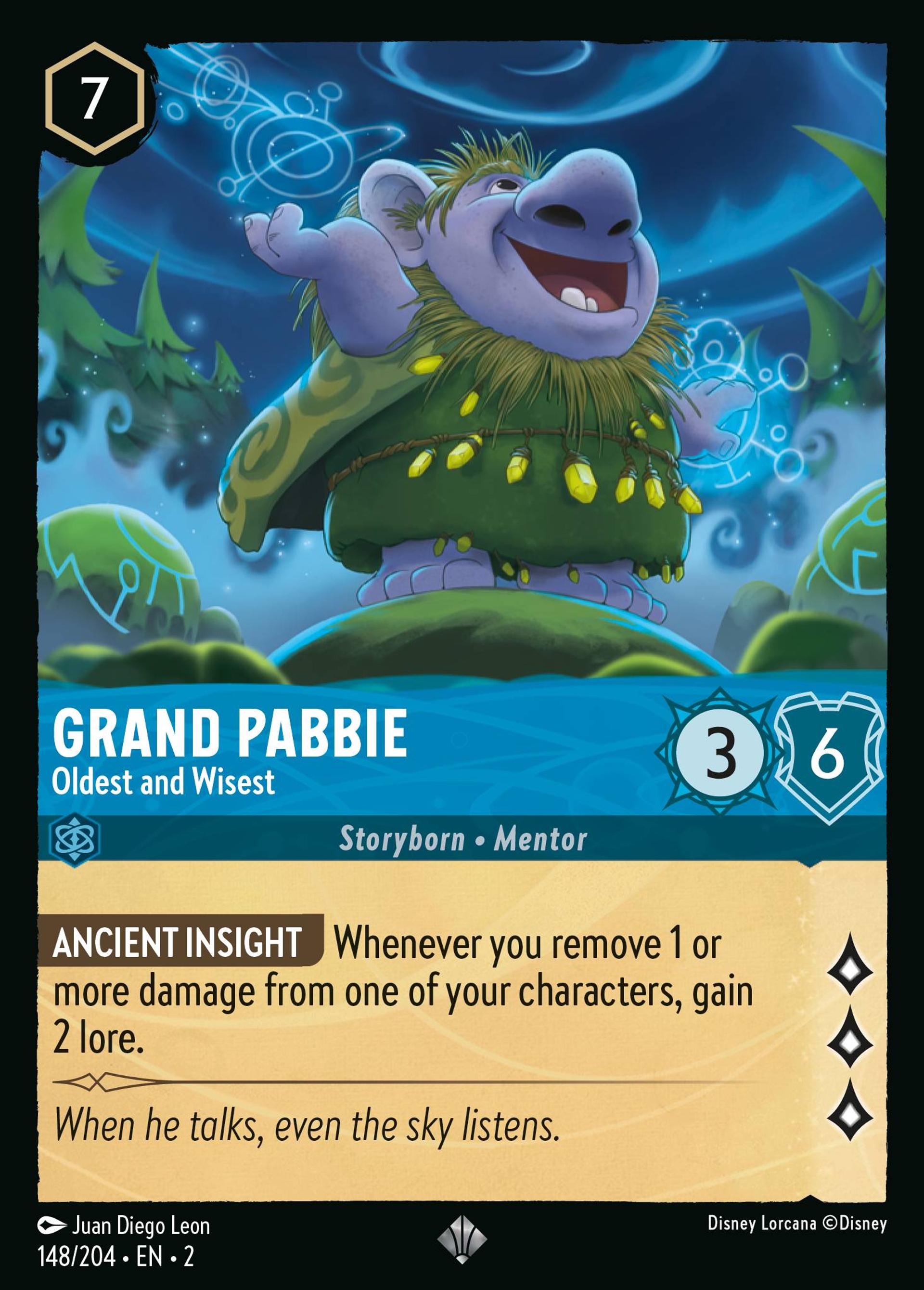 Grand Pabbie - Le plus vieux et le plus sage — Rise of the Floodborn — Lorcana