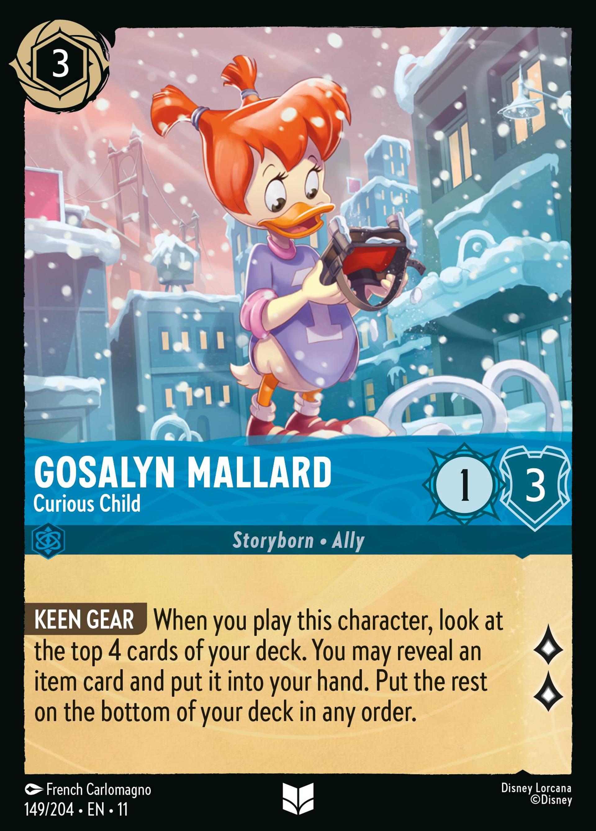 Gosalyn Mallard - Curious Child — Winterspell — Lorcana