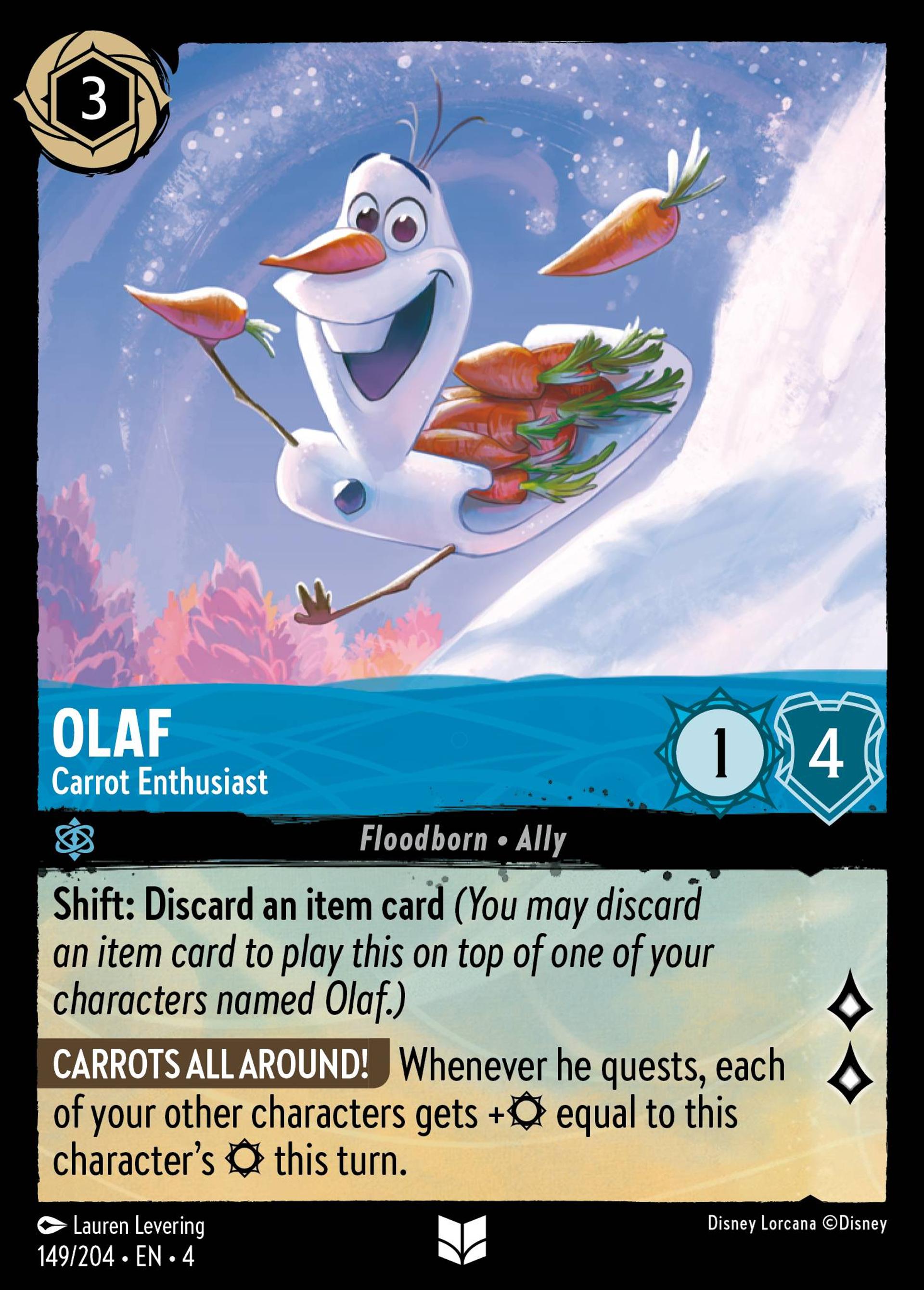 Olaf - Carrot Enthusiast — Ursula's Return — Lorcana