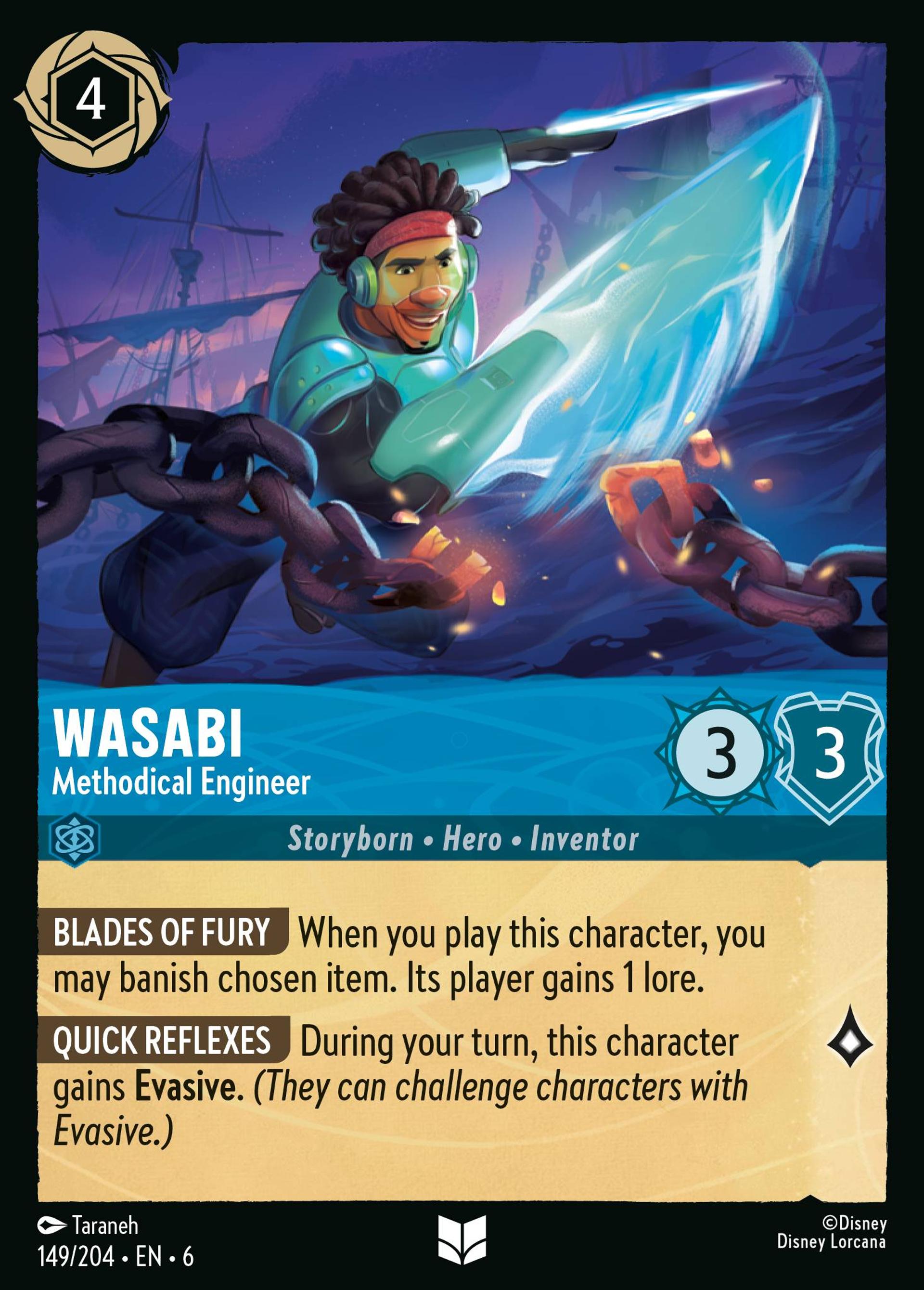 Wasabi - Methodical Engineer — Azurite Sea — Lorcana