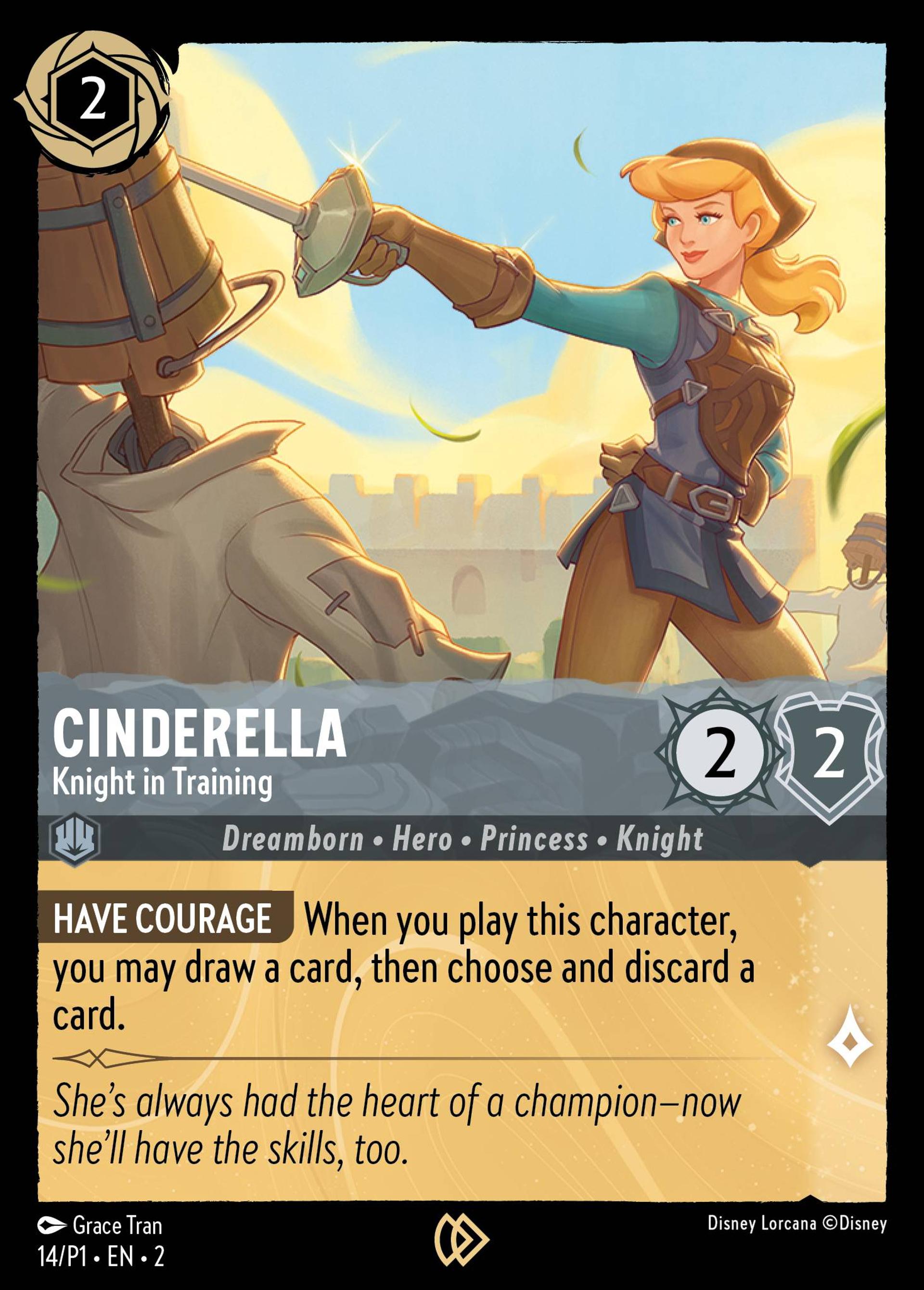 Cendrillon - Chevalier à l'entraînement — Promos - Year 1 — Lorcana