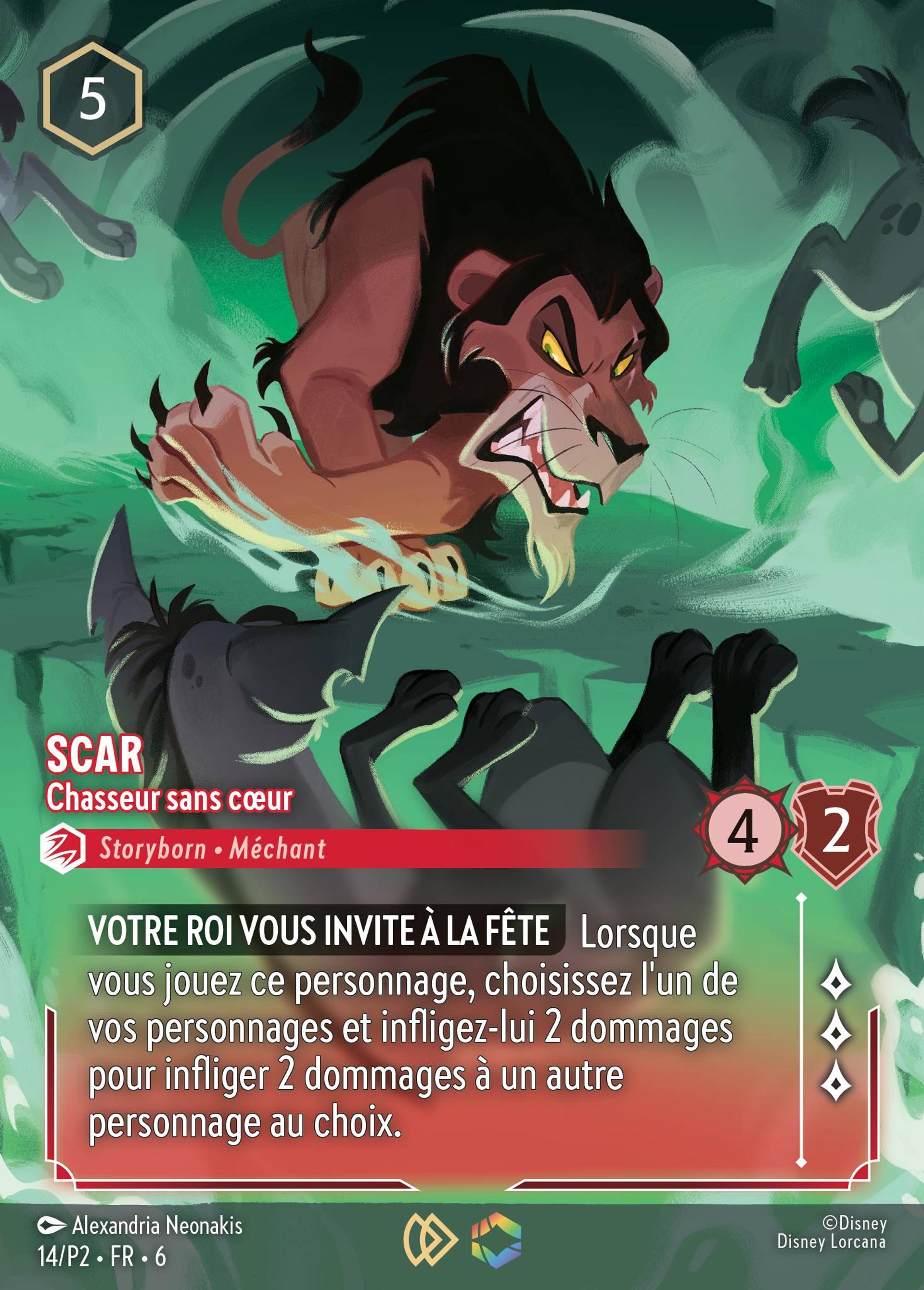 Scar - Chasseur sans cœur — Promos - Year 2 — Lorcana