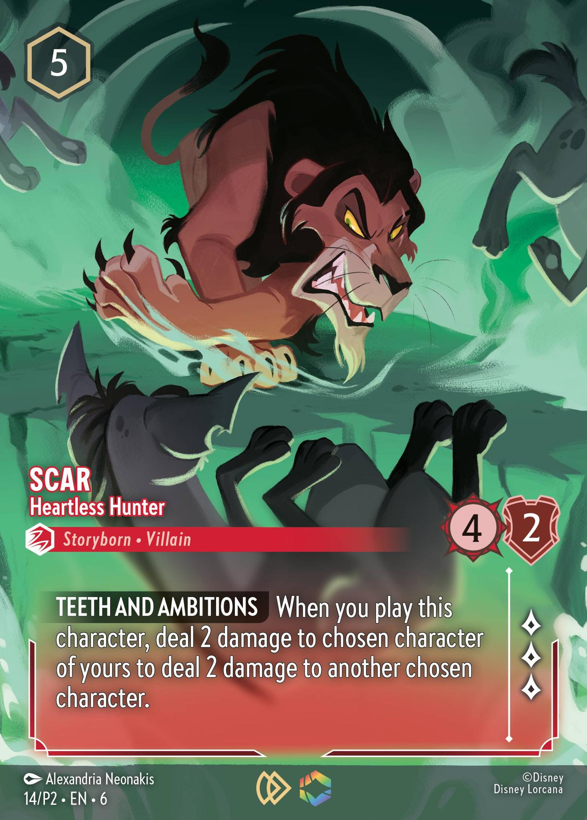 Scar - Heartless Hunter — Promos - Year 2 — Lorcana