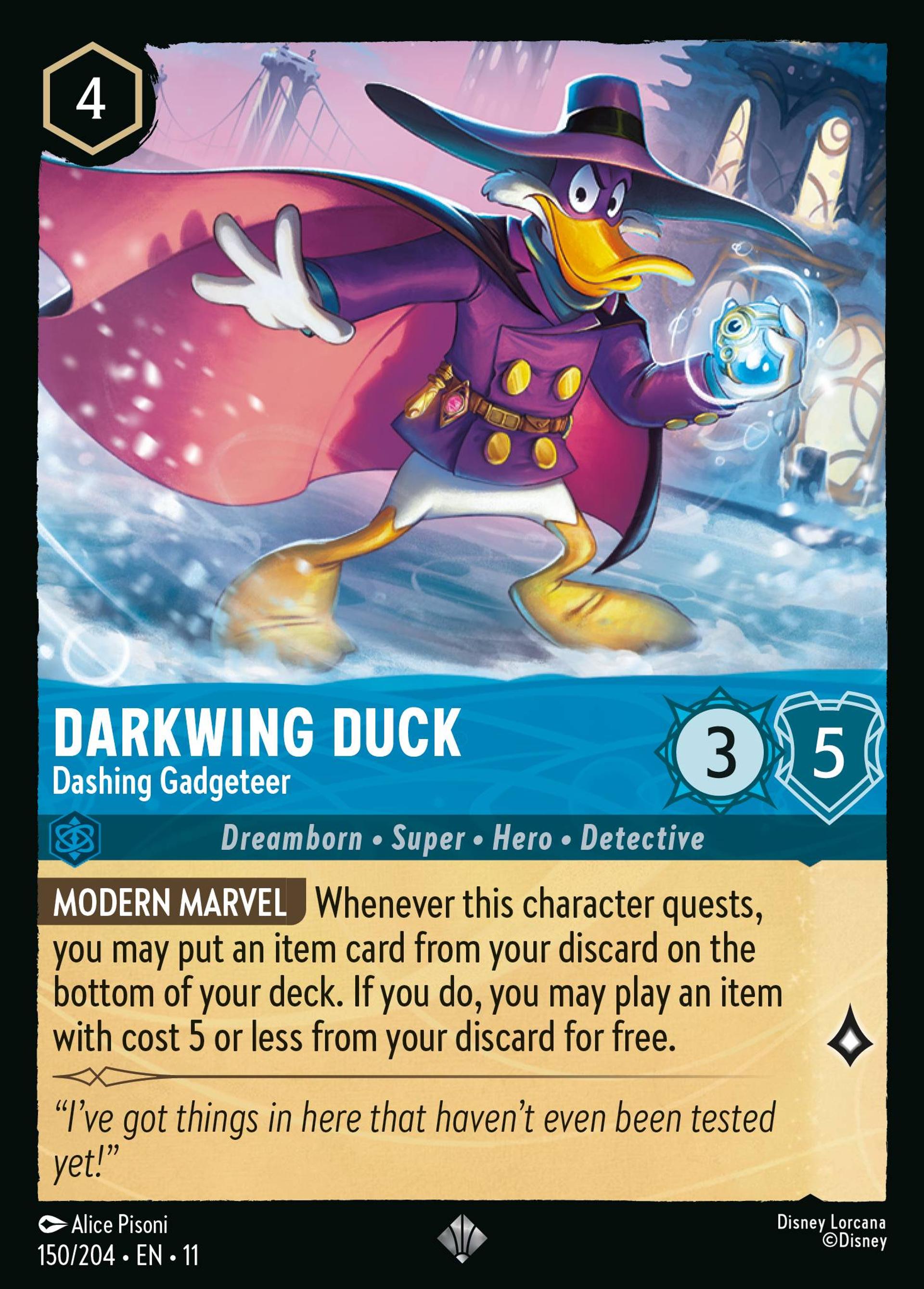 Darkwing Duck - Dashing Gadgeteer — Winterspell — Lorcana