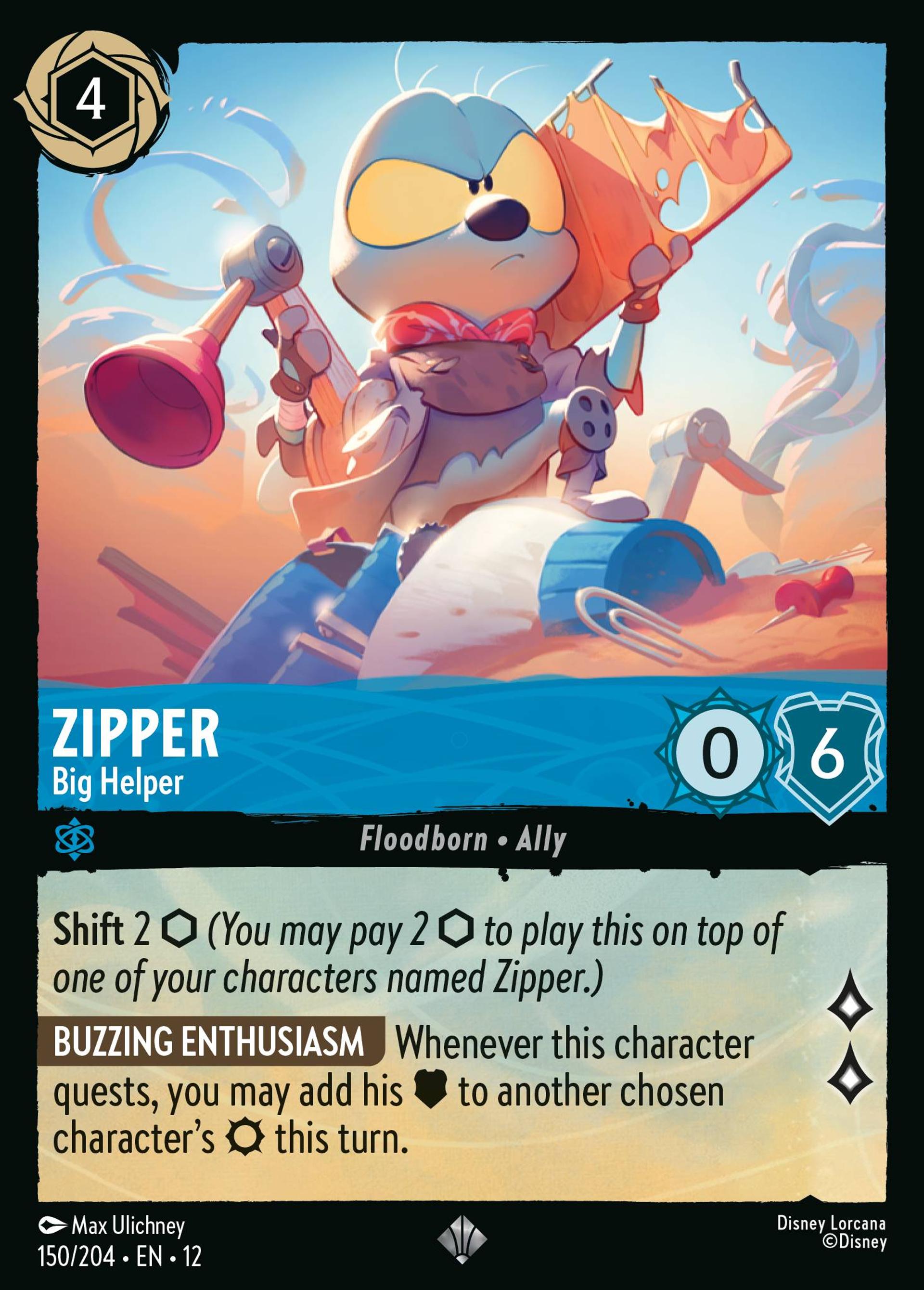 Zipper - Big Helper — Wilds Unknown — Lorcana
