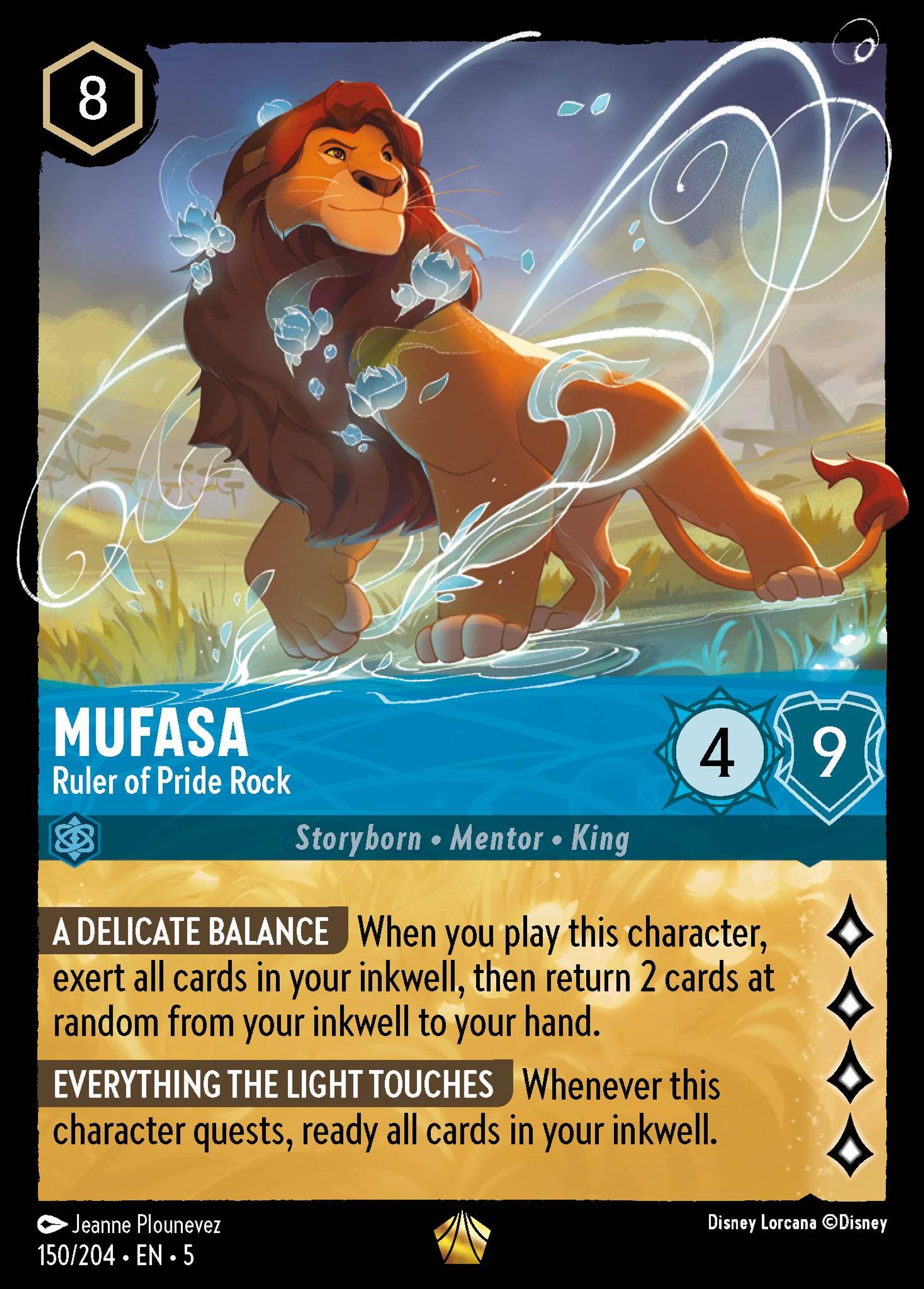 Mufasa - Souverain du Rocher des Lions — Shimmering Skies — Lorcana