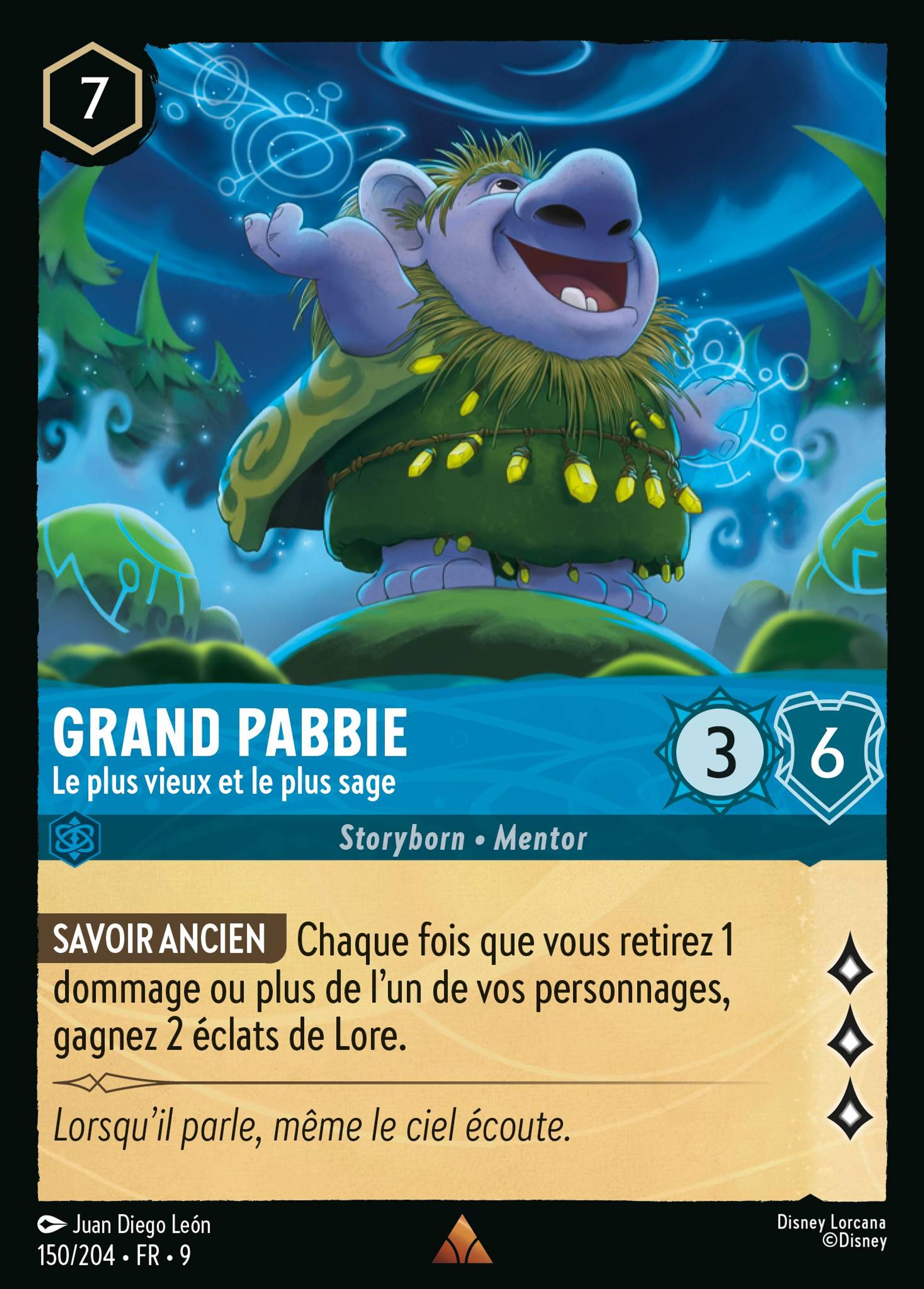 Grand Pabbie - Le plus vieux et le plus sage — Fabled — Lorcana