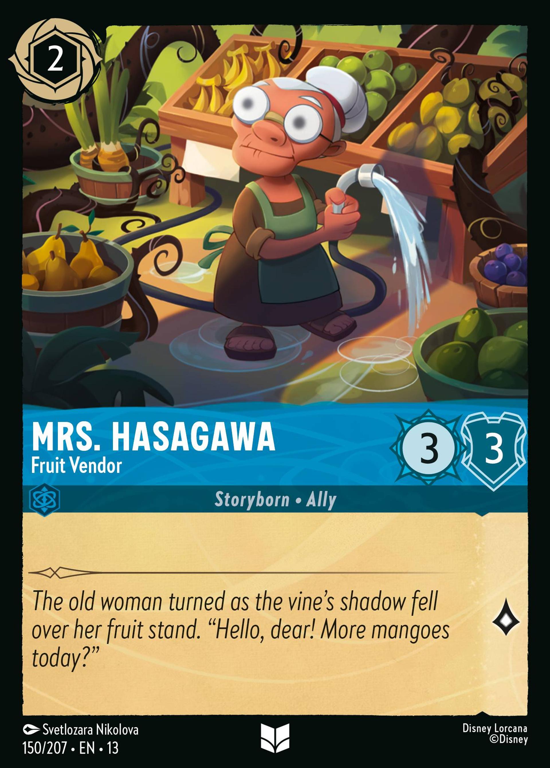 Madame Hasagawa - Marchande de fruits — Attack of the Vine! — Lorcana