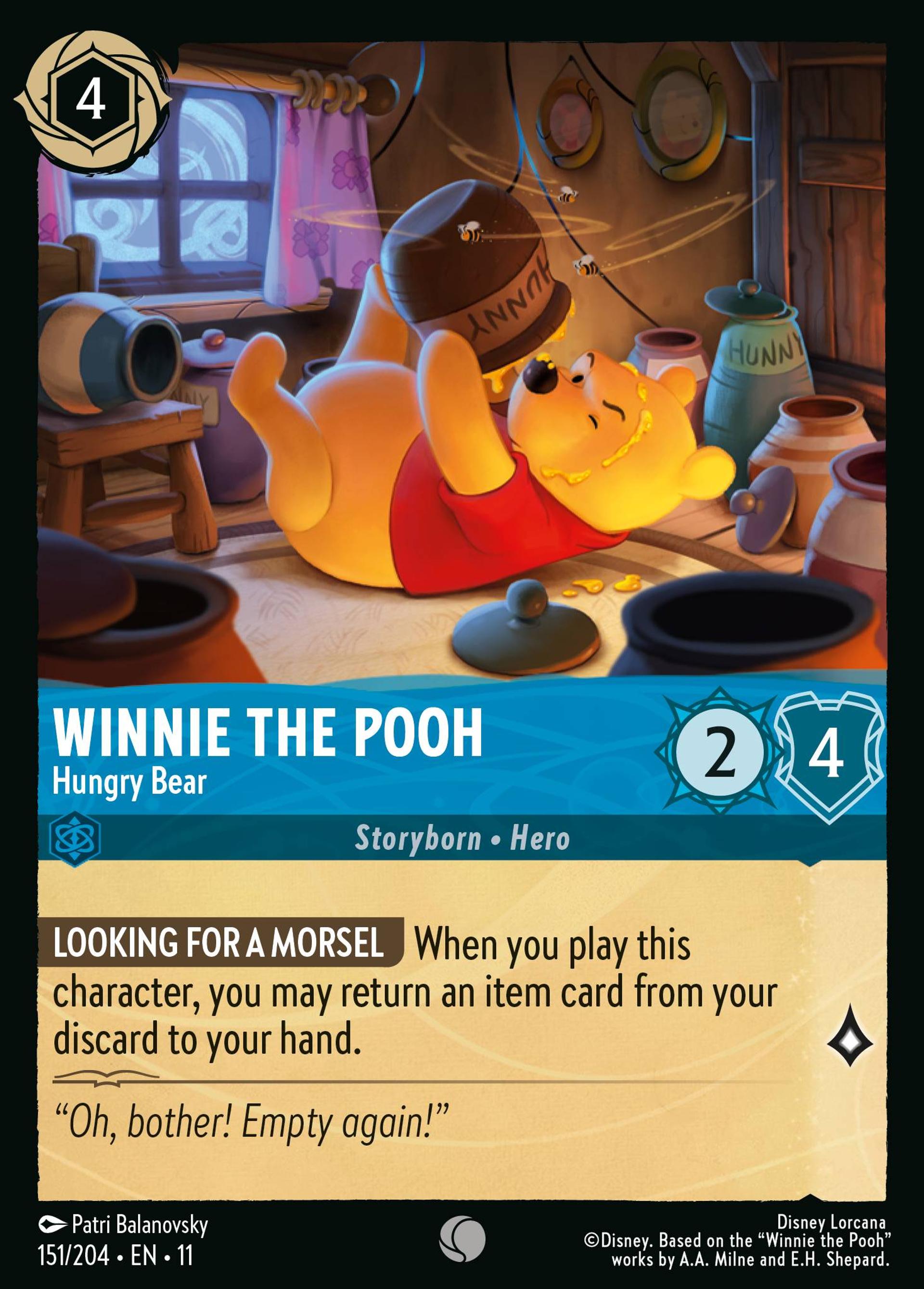 Winnie the Pooh - Hungry Bear — Winterspell — Lorcana