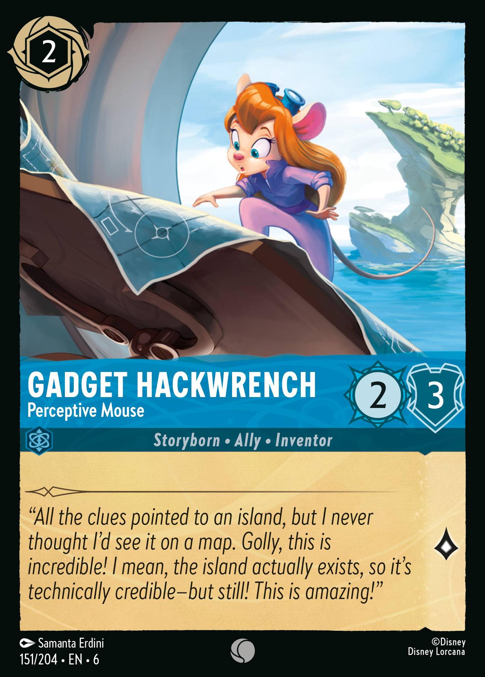 Gadget Hackwrench - Perceptive Mouse — Azurite Sea — Lorcana