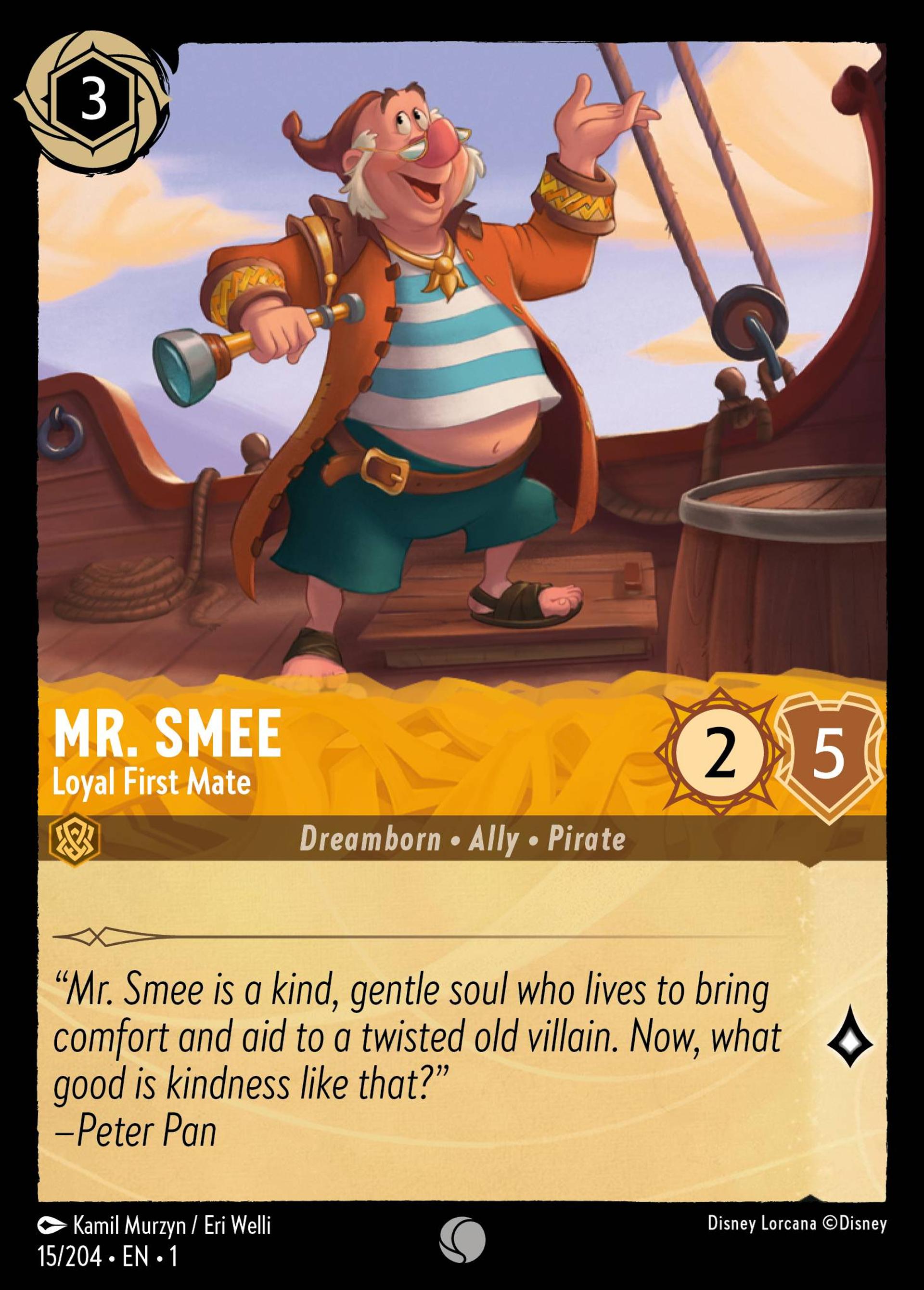 Mr. Smee - Loyal First Mate — The First Chapter — Lorcana