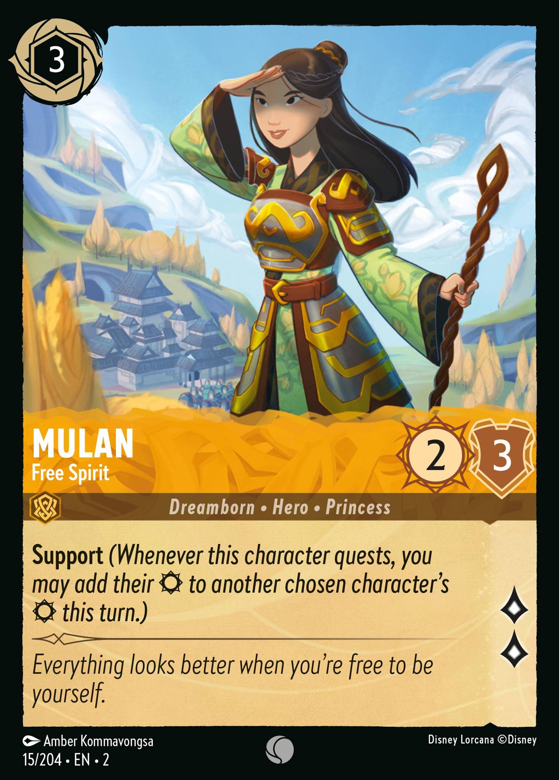 Mulan - Free Spirit — Rise of the Floodborn — Lorcana