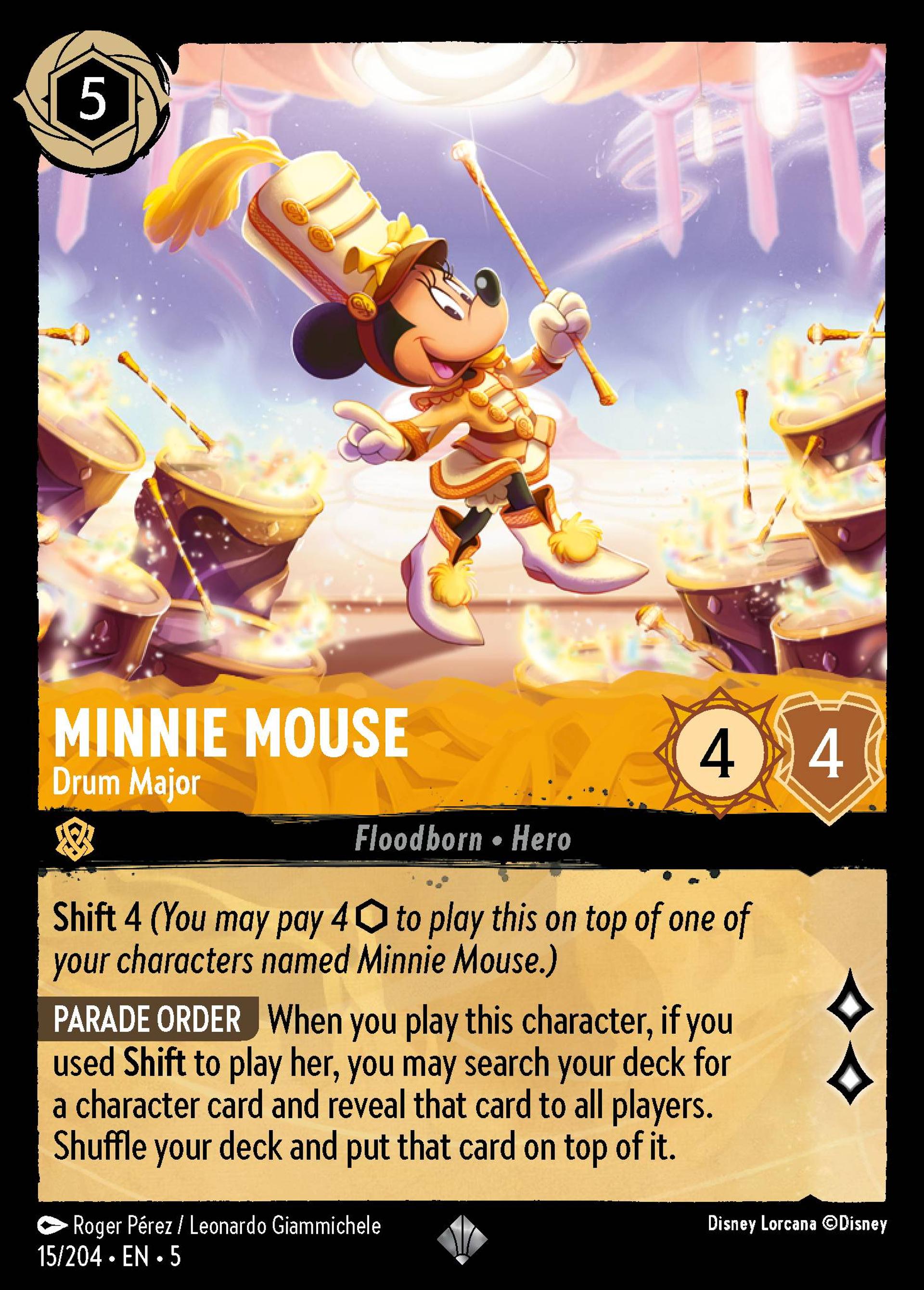 Minnie Mouse - Drum Major — Shimmering Skies — Lorcana