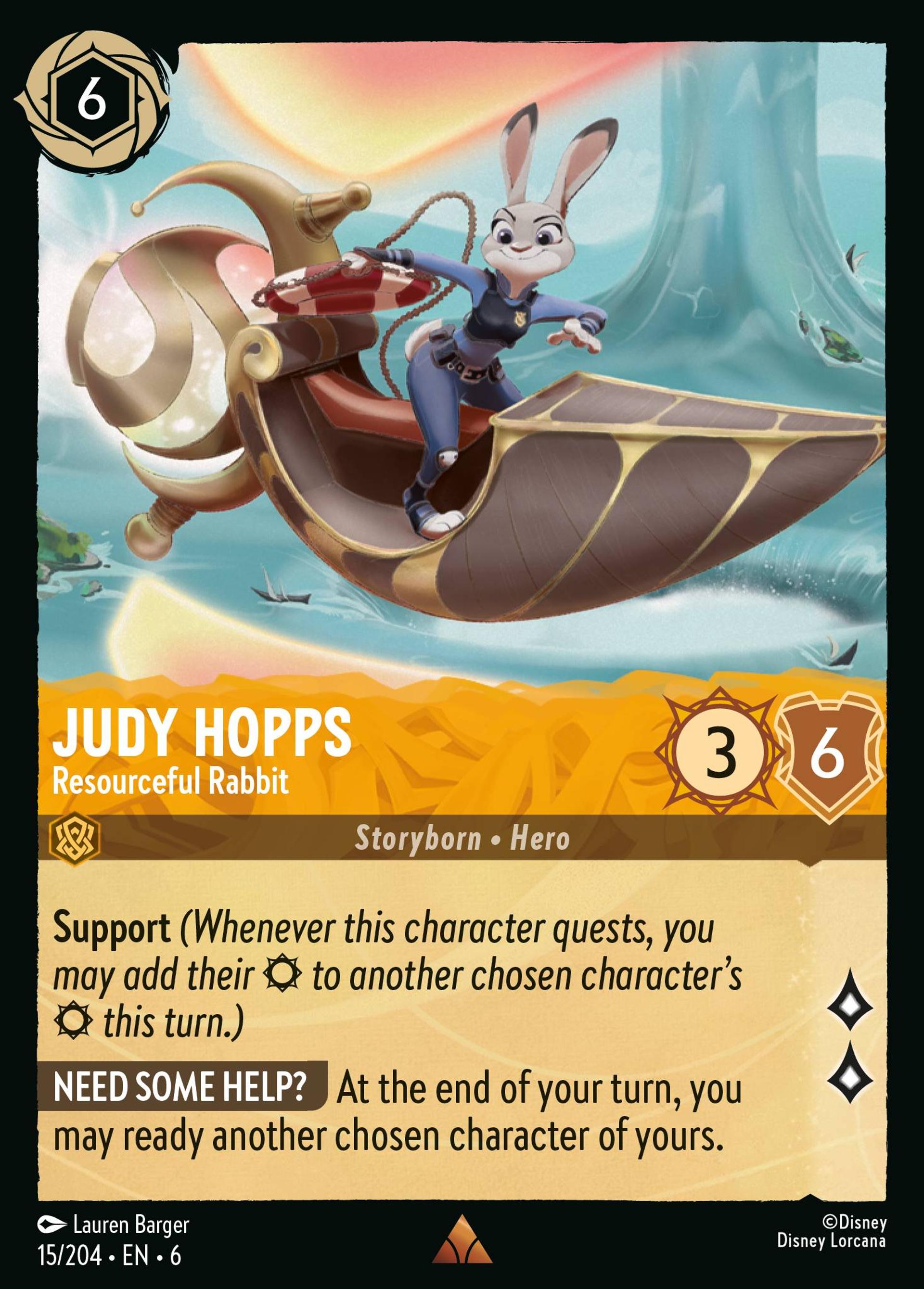 Judy Hopps - Resourceful Rabbit — Azurite Sea — Lorcana