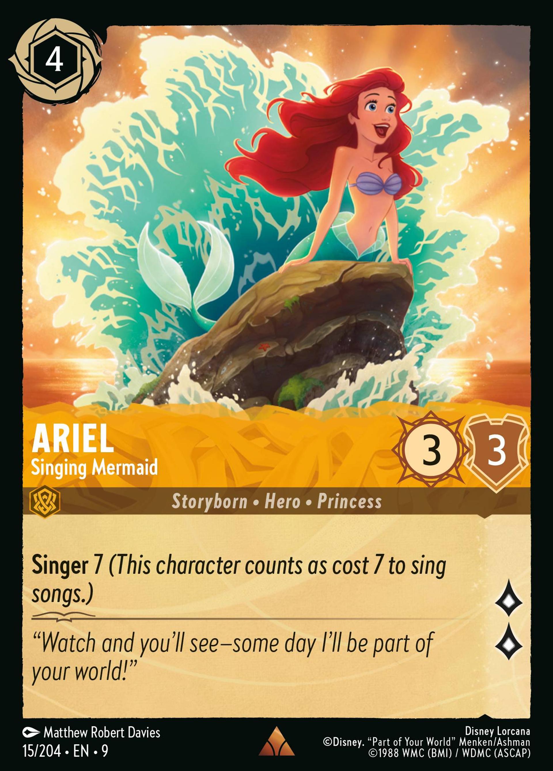 Ariel - Singing Mermaid — Fabled — Lorcana