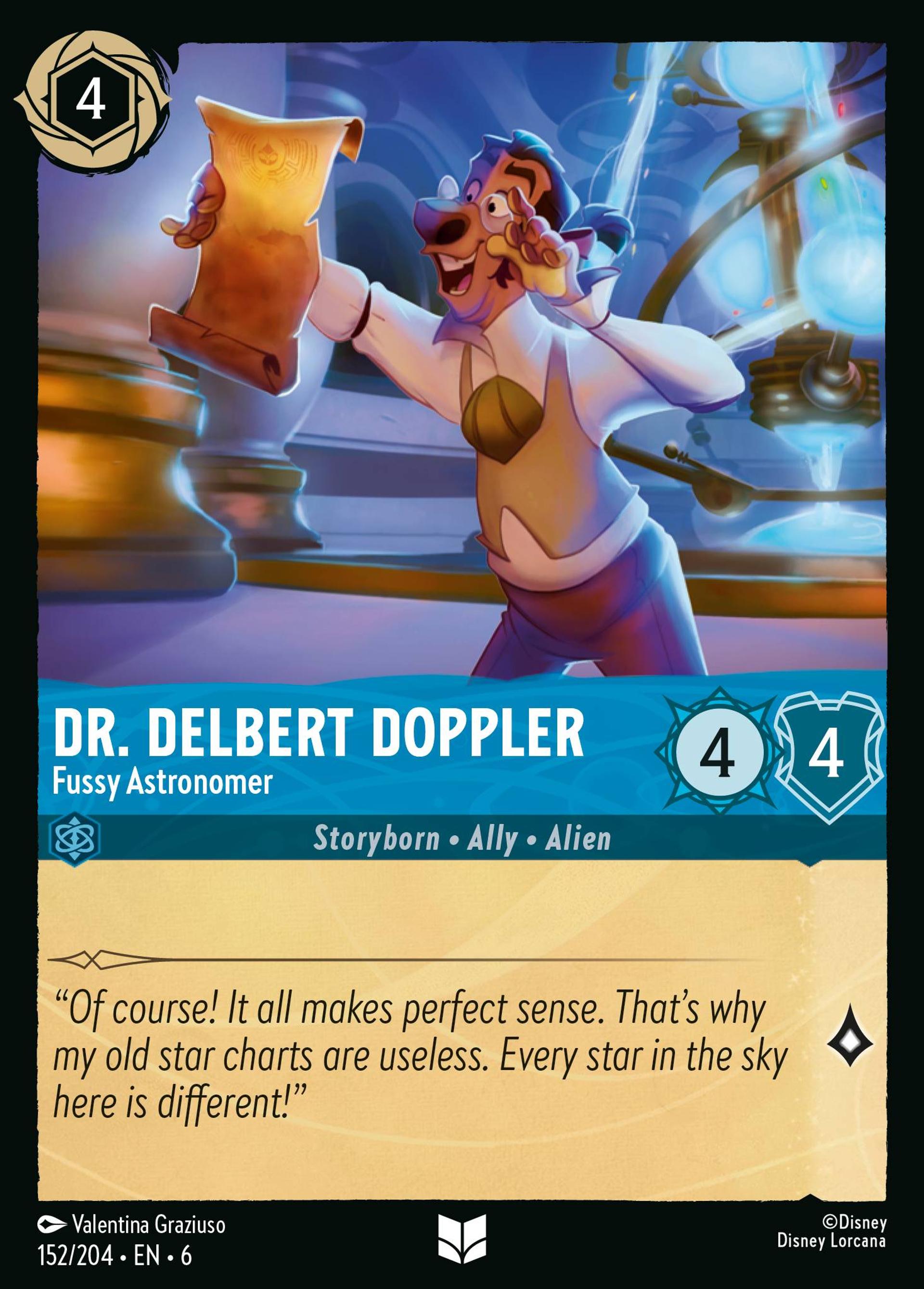 Dr. Delbert Doppler - Fussy Astronomer — Azurite Sea — Lorcana