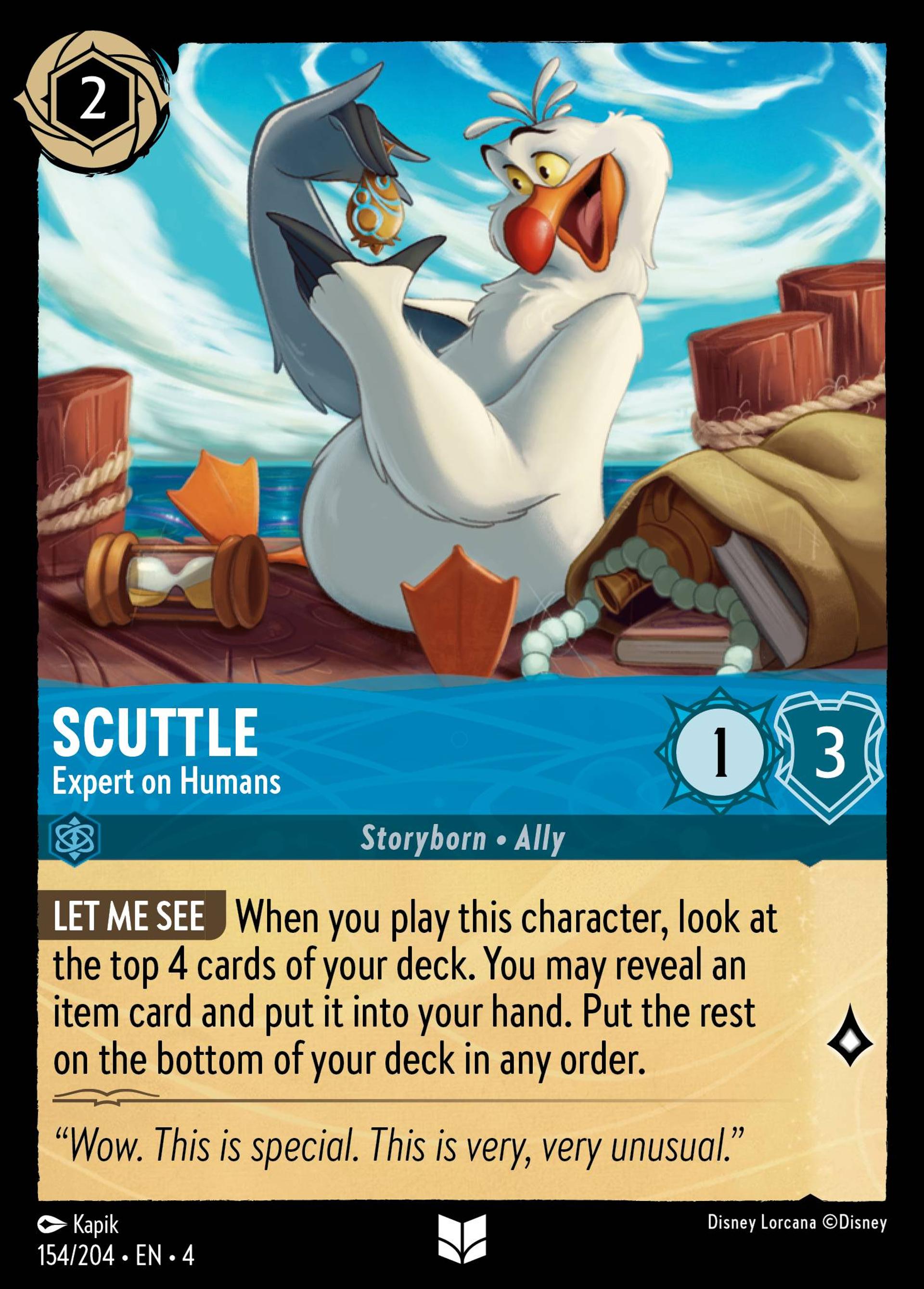 Scuttle - Expert on Humans — Ursula's Return — Lorcana