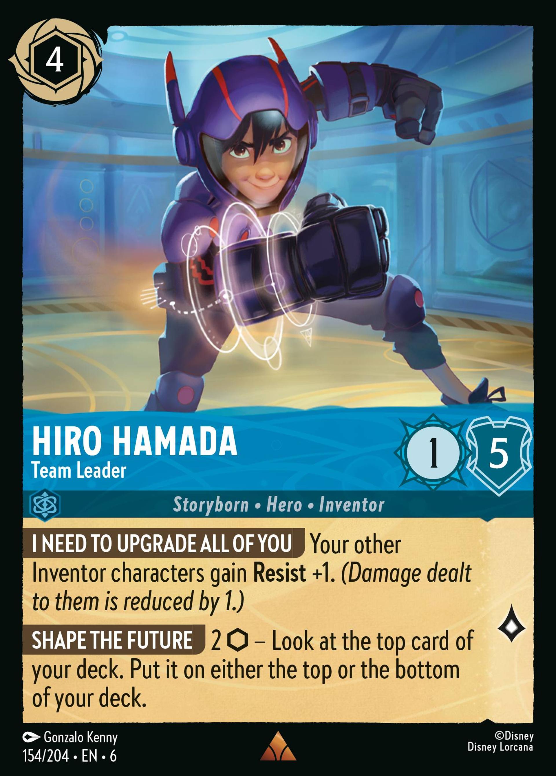 Hiro Hamada - Team Leader — Azurite Sea — Lorcana