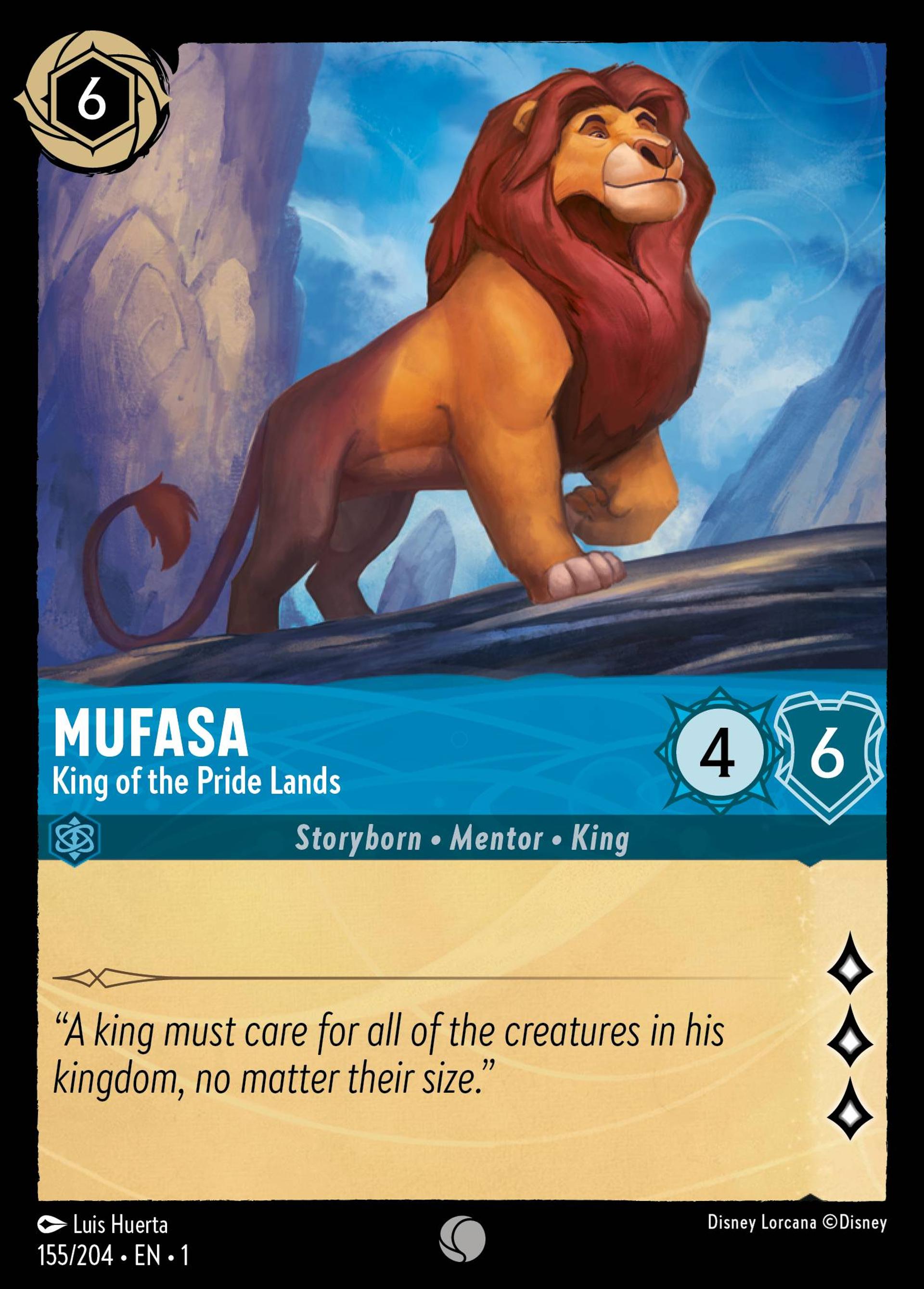 Mufasa - King of the Pride Lands — The First Chapter — Lorcana