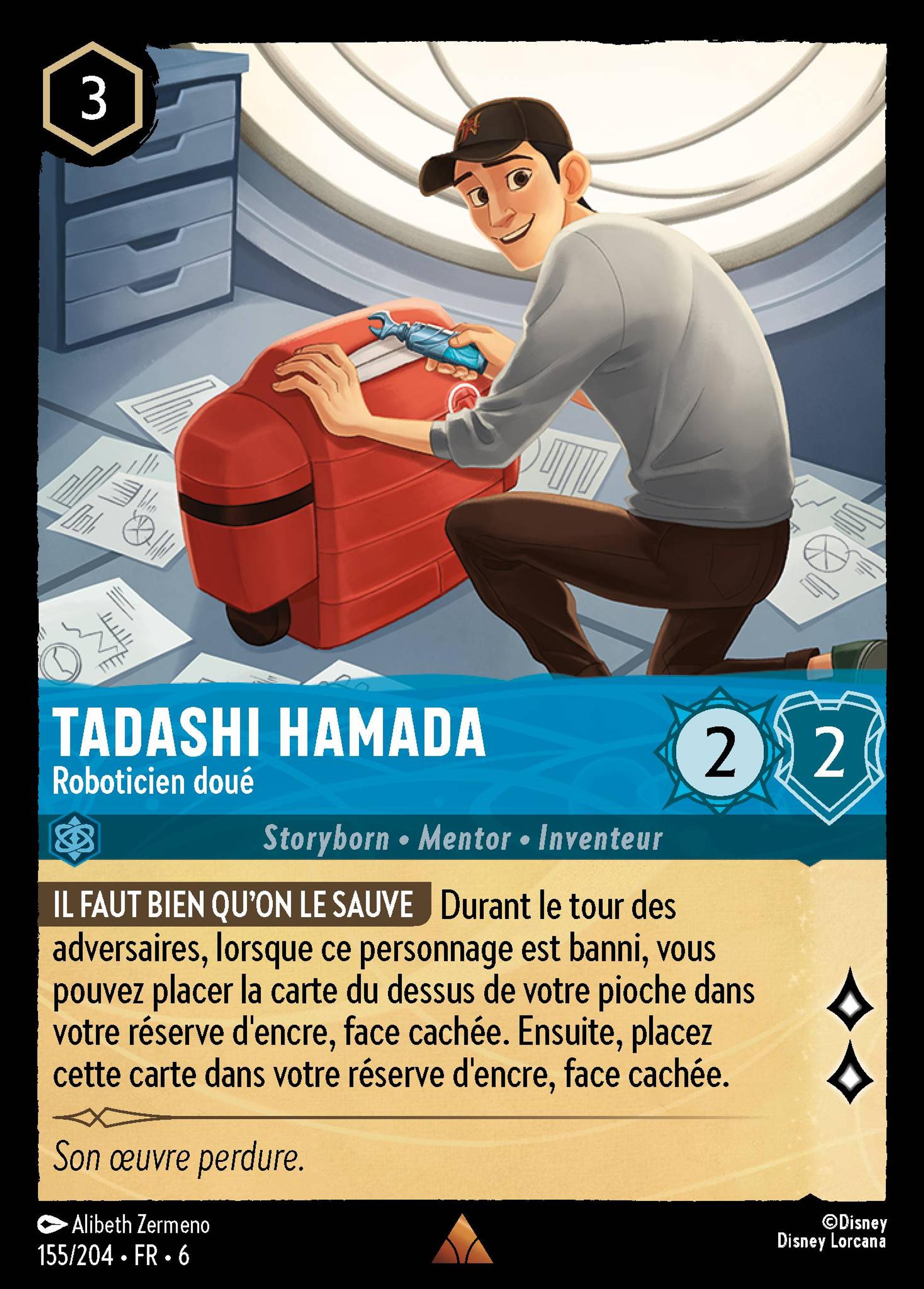Tadashi Hamada - Roboticien doué — Azurite Sea — Lorcana