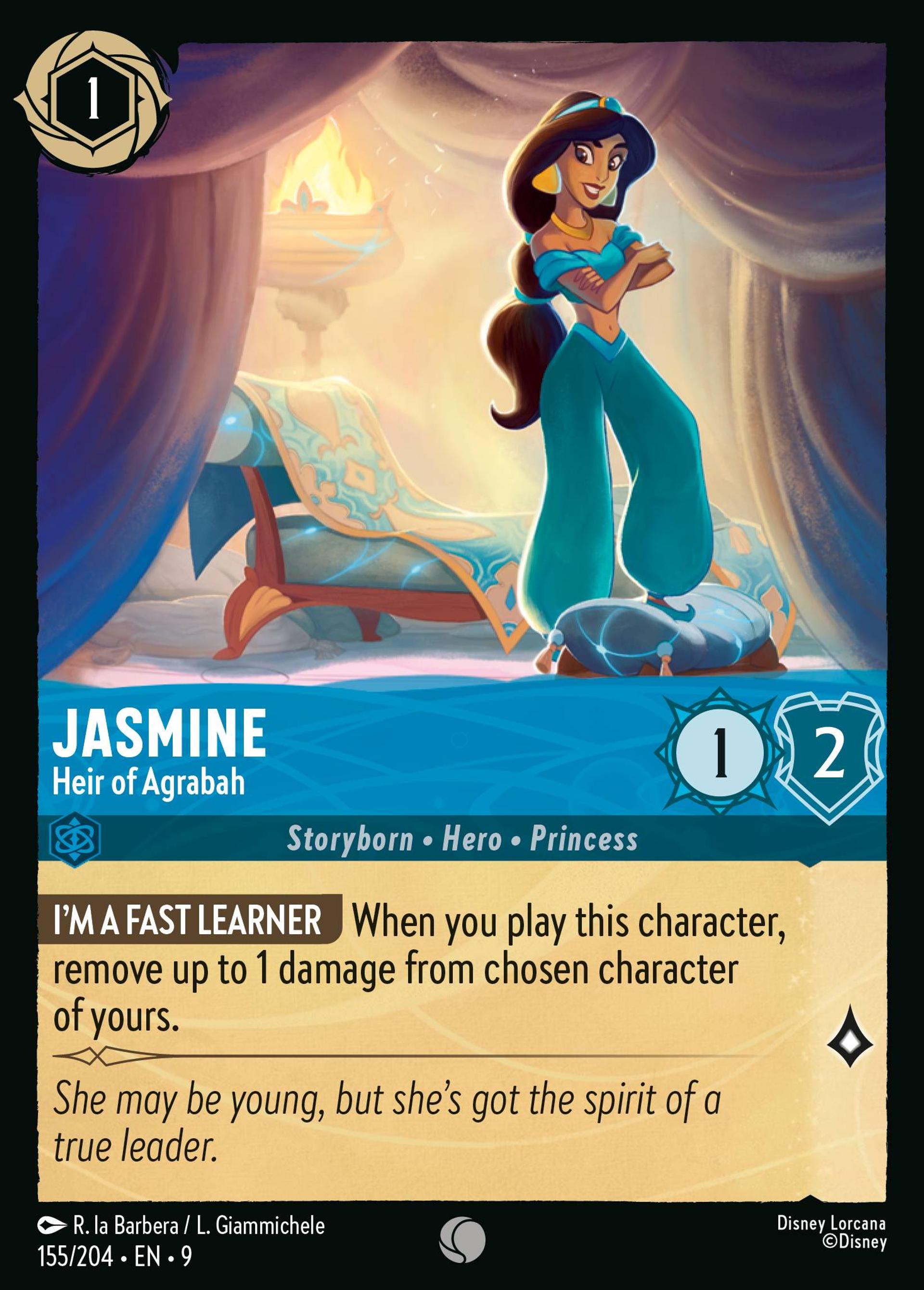 Jasmine - Heir of Agrabah — Fabled — Lorcana