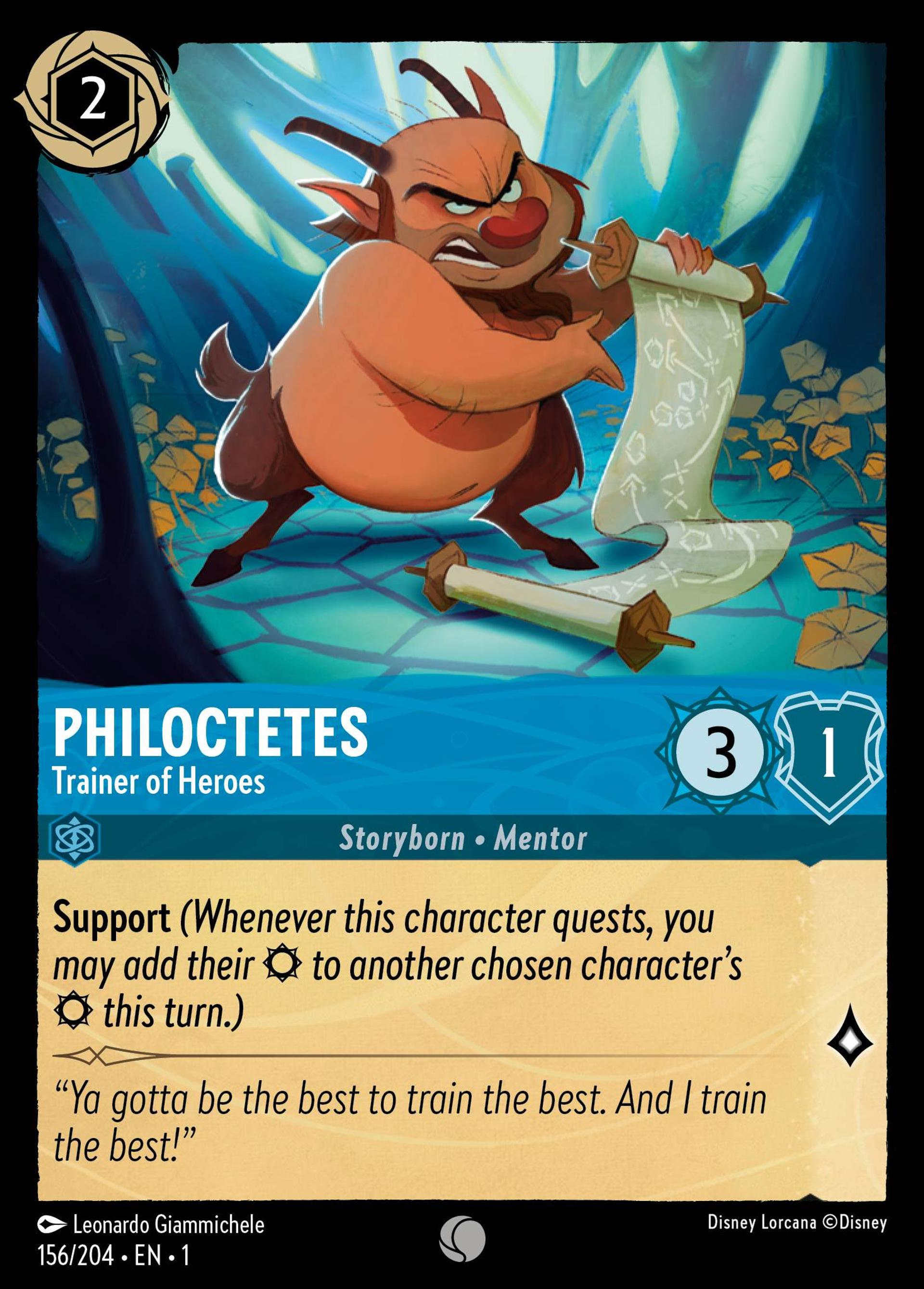 Philoctetes - Trainer of Heroes — The First Chapter — Lorcana