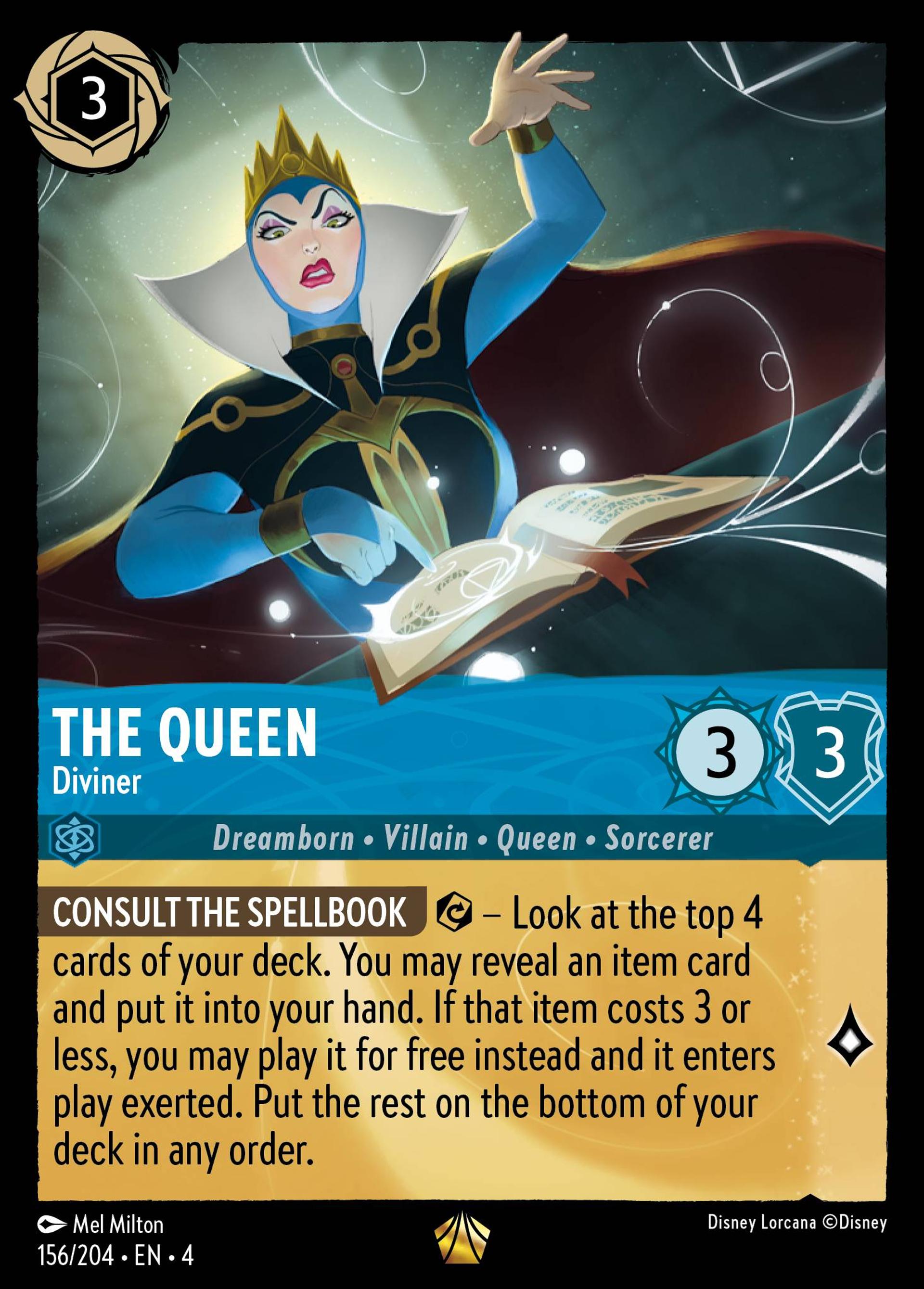 The Queen - Diviner — Ursula's Return — Lorcana