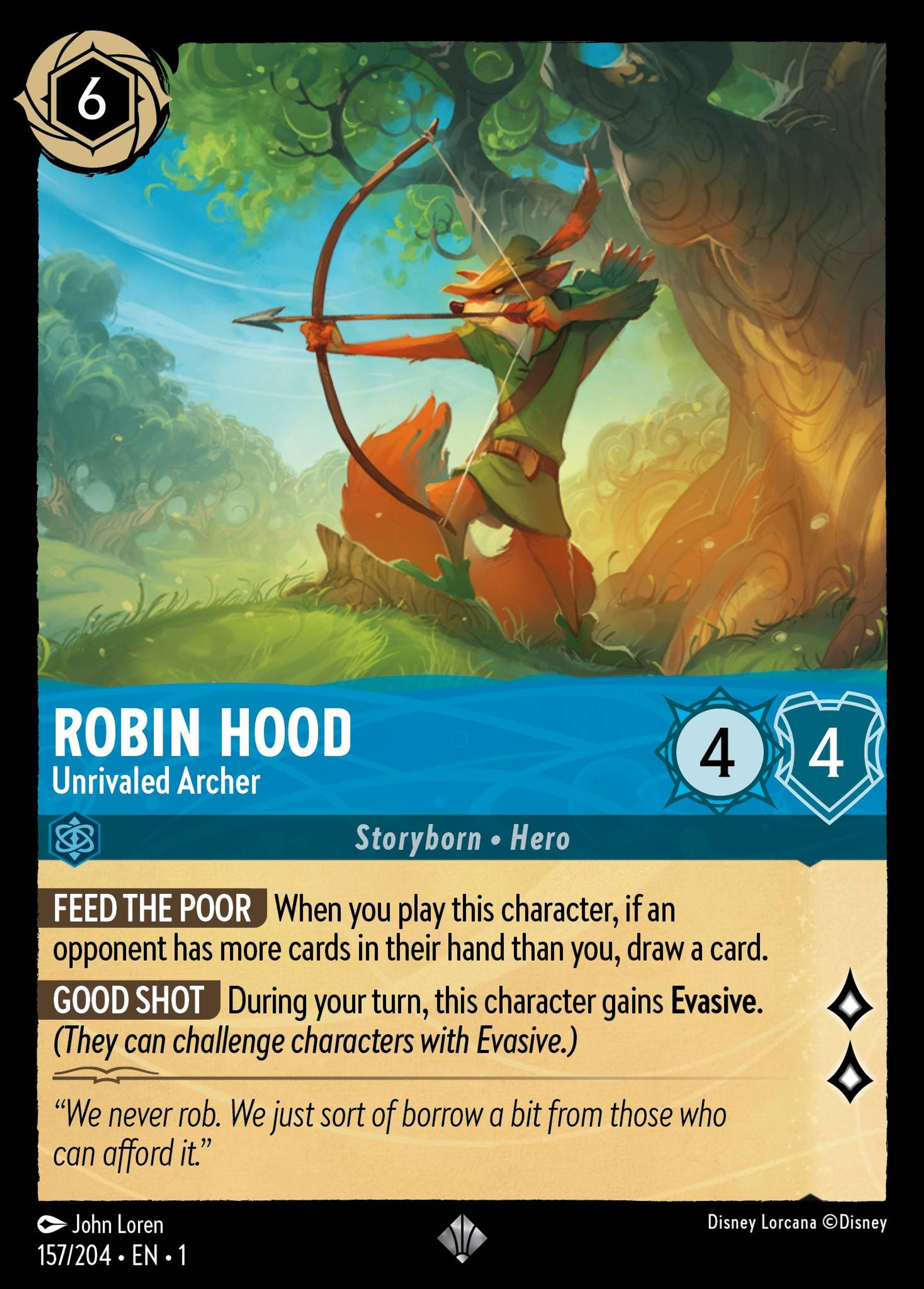 Robin des Bois - Archer sans égal — The First Chapter — Lorcana