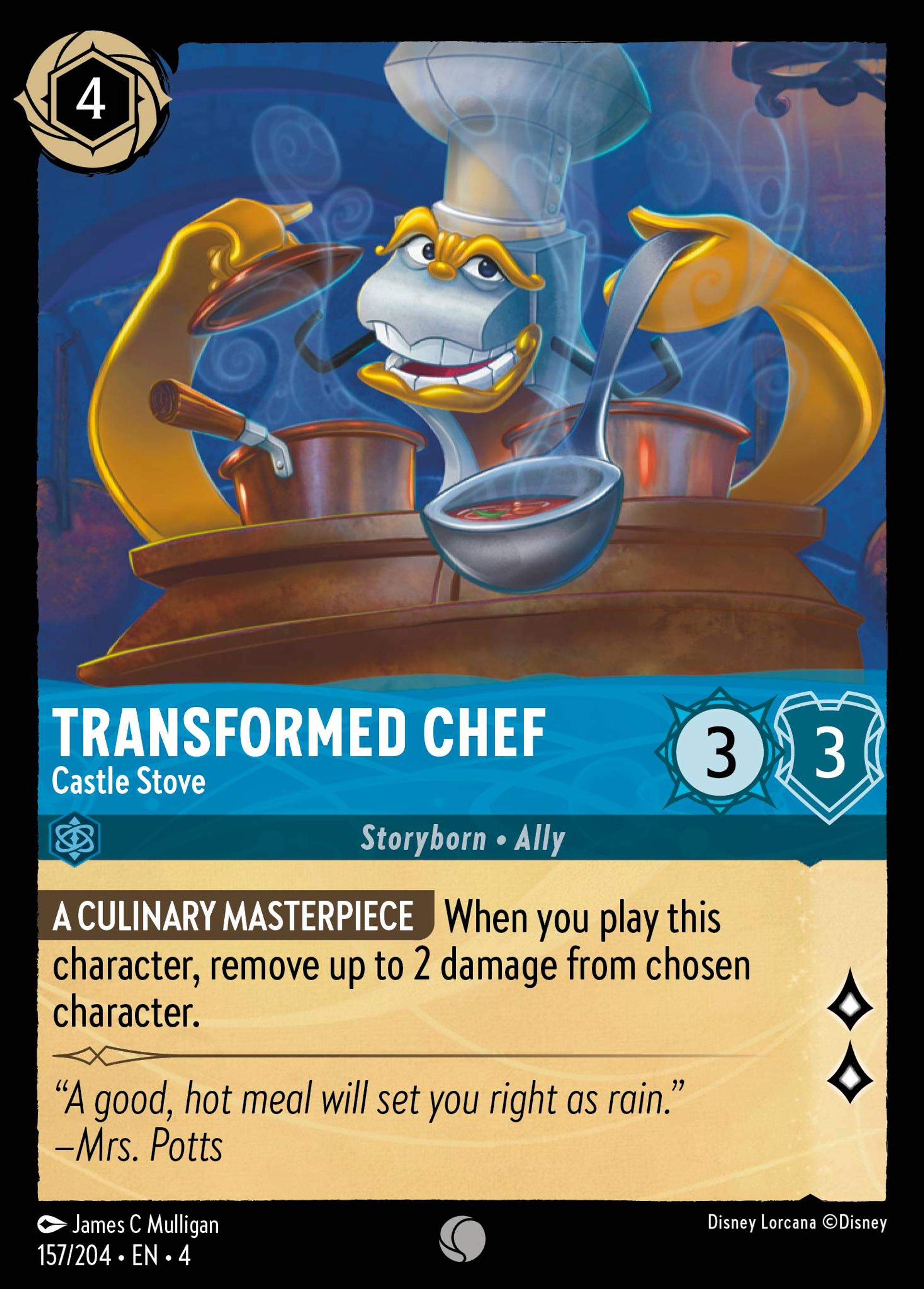 Transformed Chef - Castle Stove — Ursula's Return — Lorcana