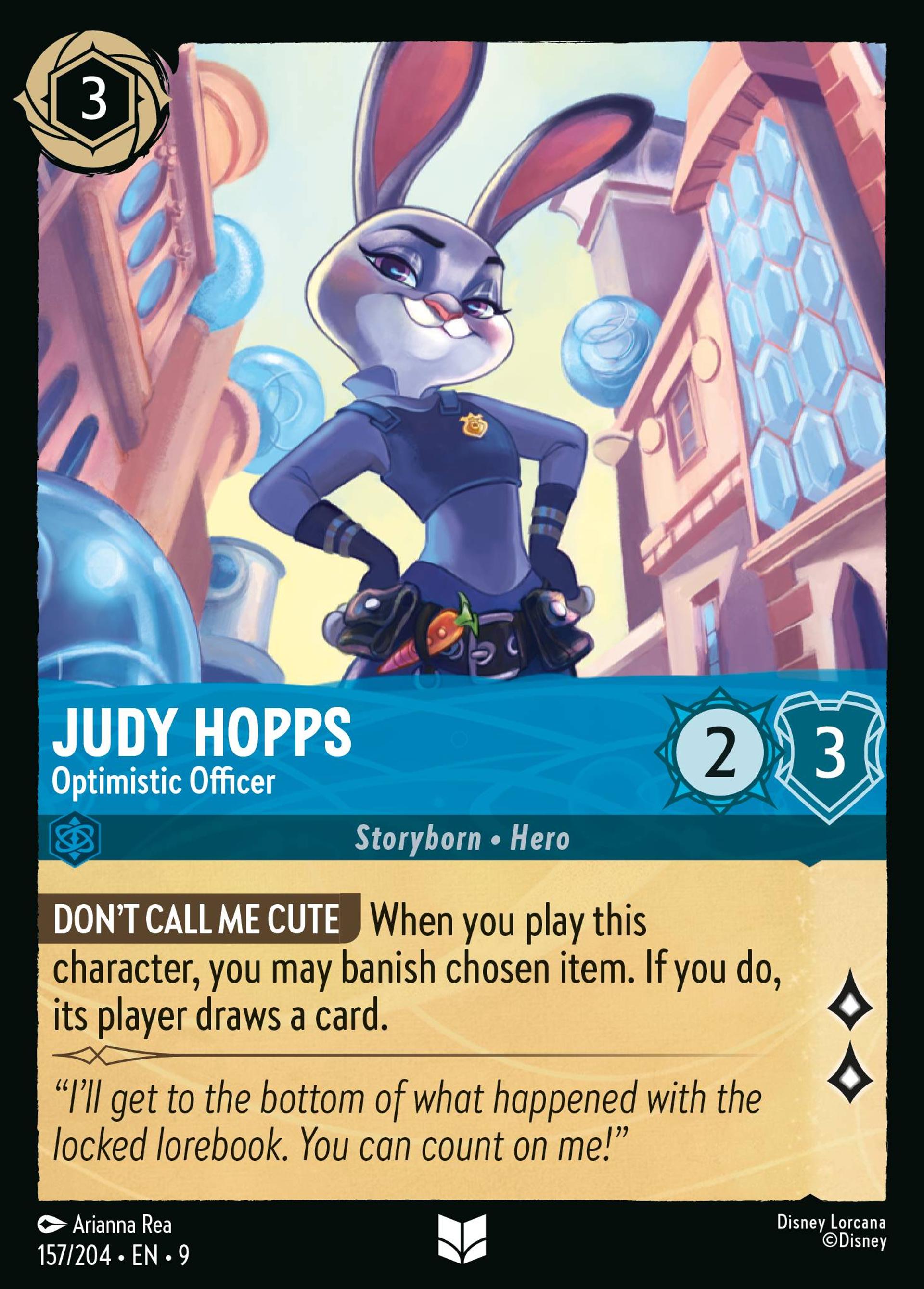 Judy Hopps - Optimistic Officer — Fabled — Lorcana