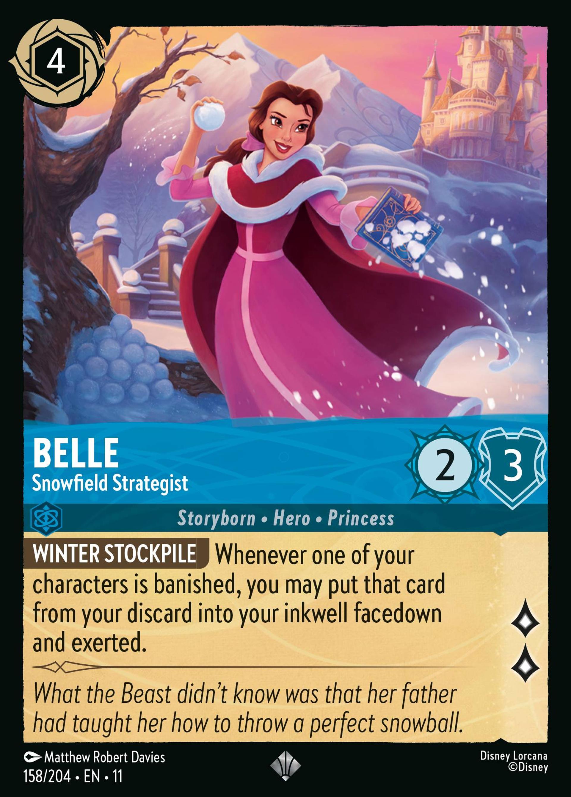 Belle - Snowfield Strategist — Winterspell — Lorcana
