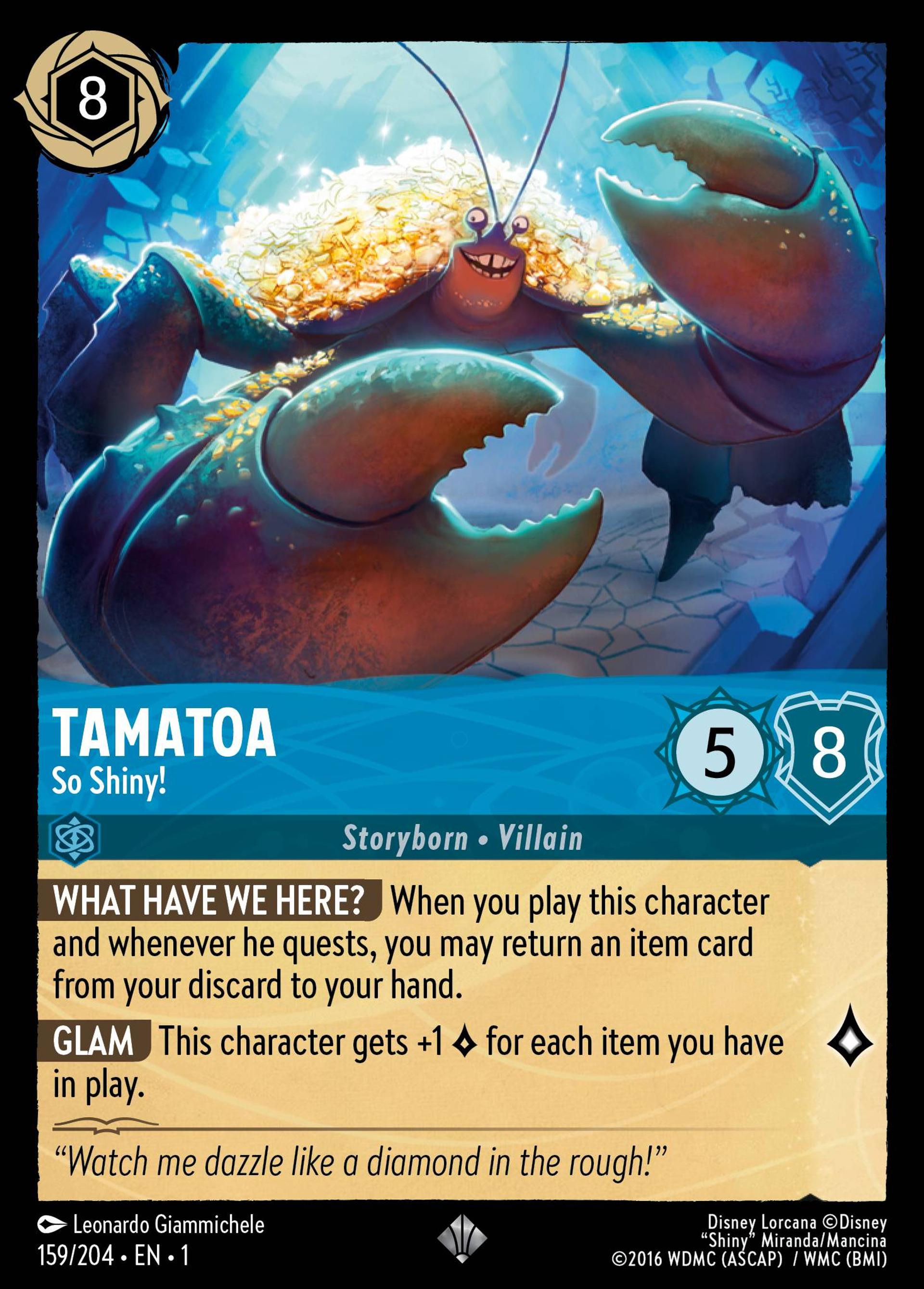 Tamatoa - Bling-bling — The First Chapter — Lorcana