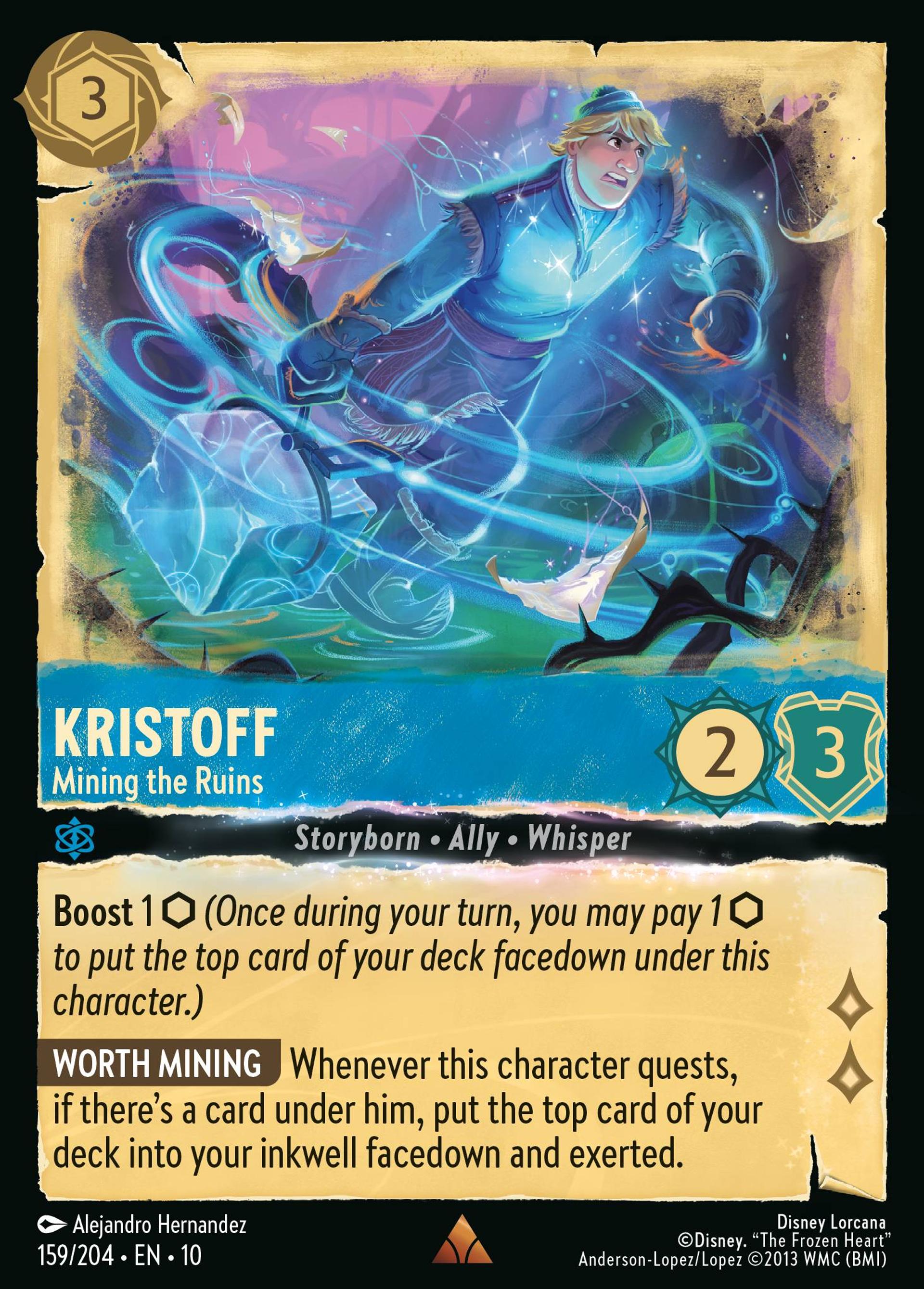 Kristoff - Minant les ruines — Whispers in the Well — Lorcana