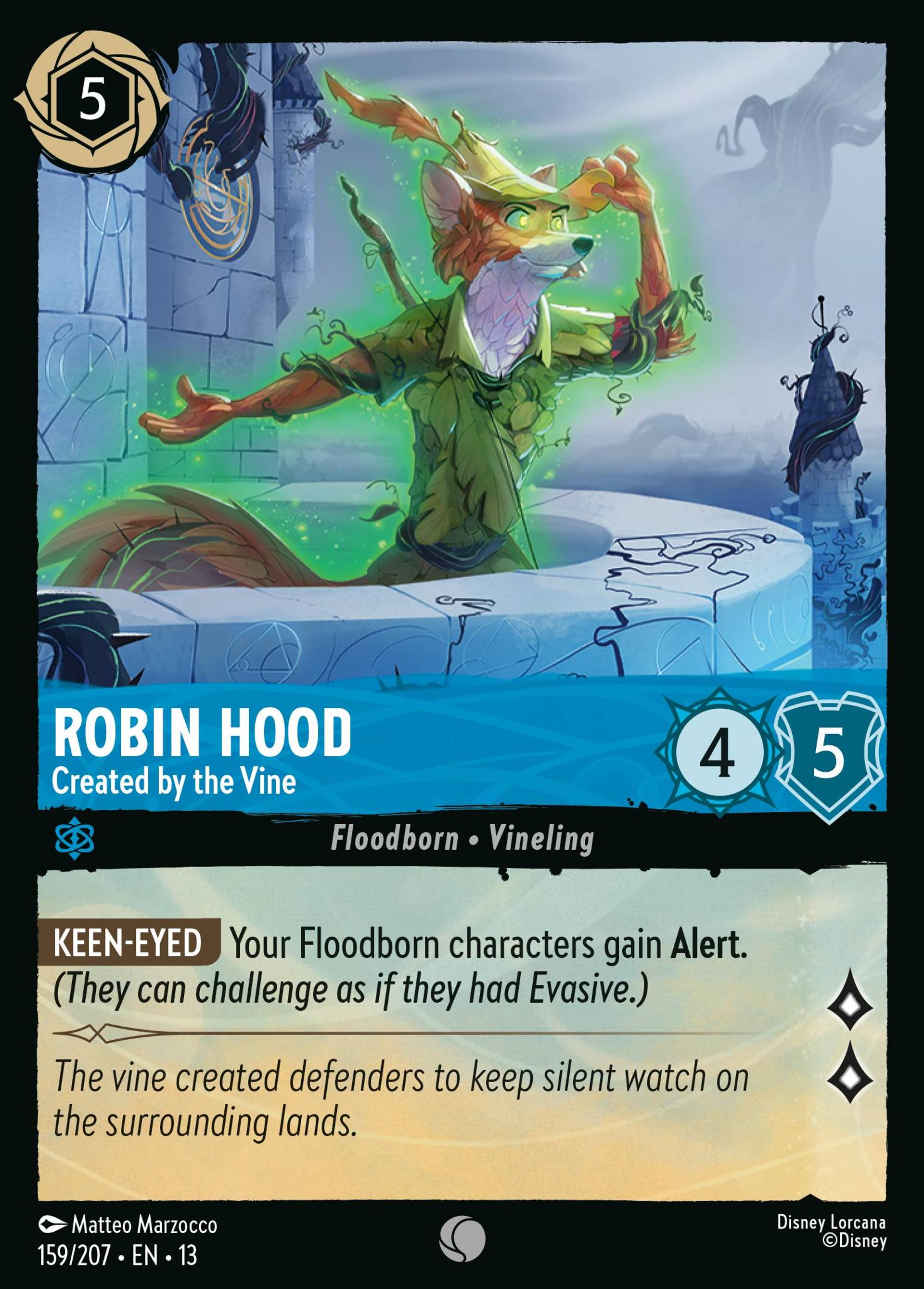 Robin Hood - Created by the Vine — Attack of the Vine! — Lorcana