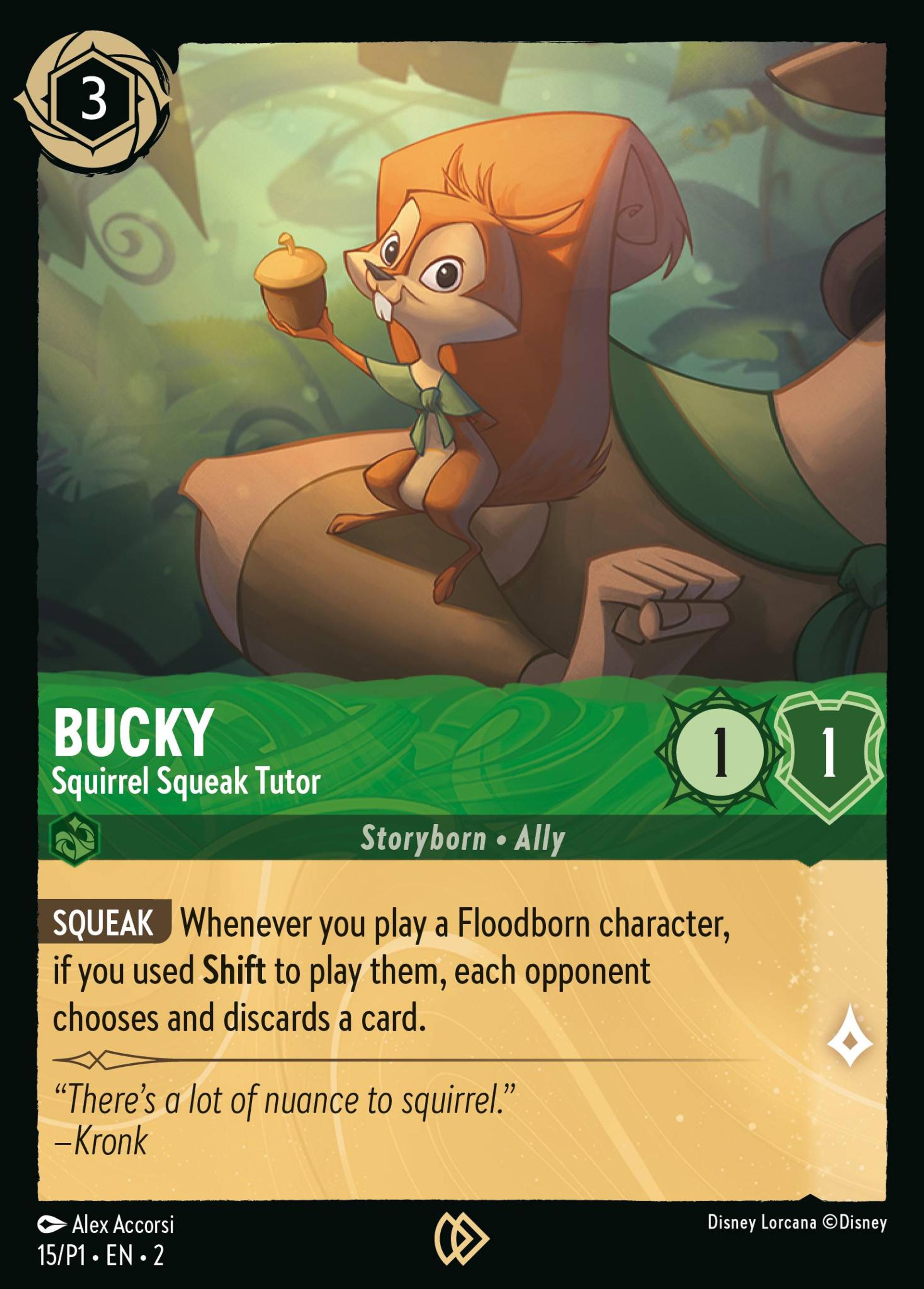 Bucky - Professeur de Squeak — Promos - Year 1 — Lorcana