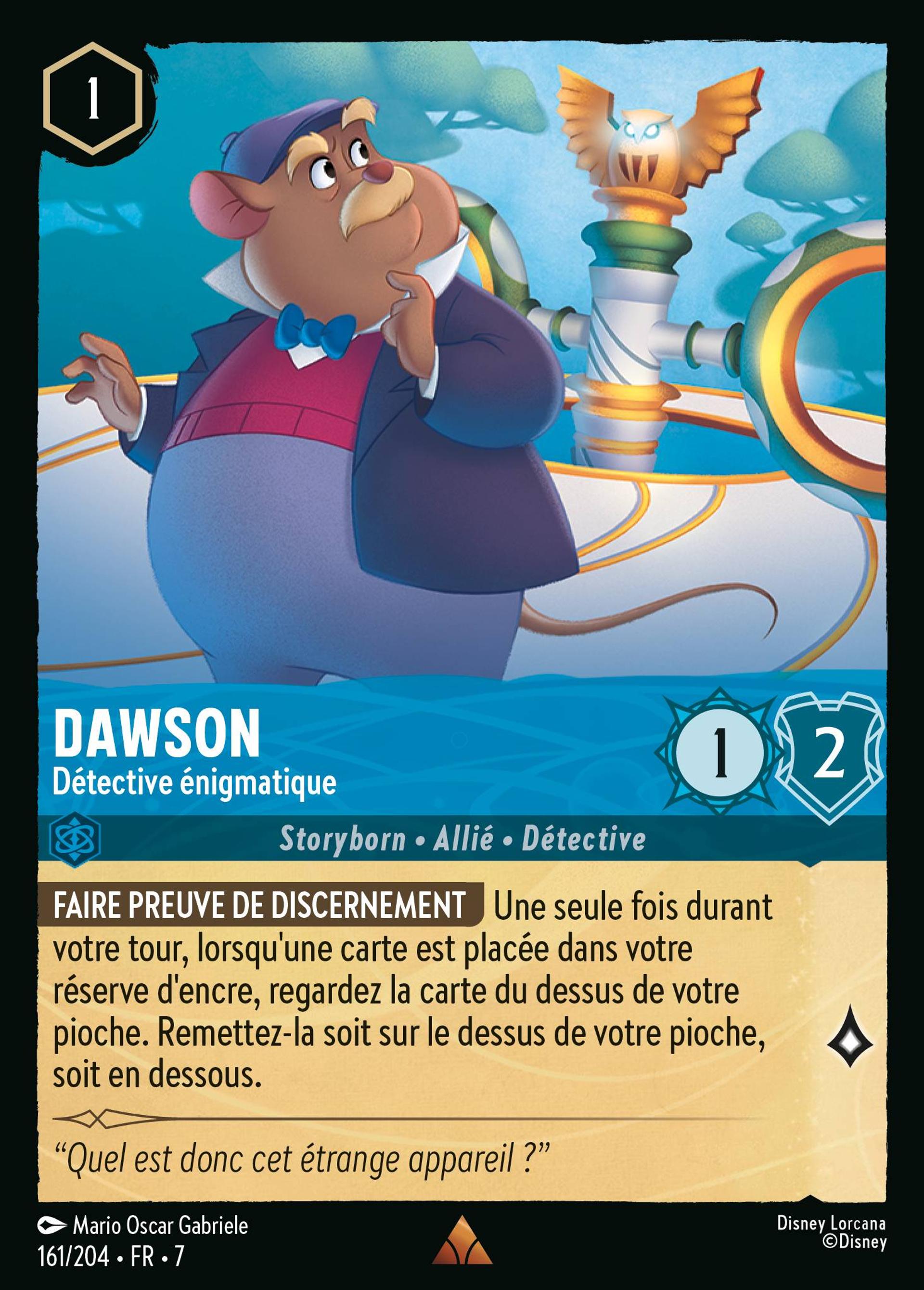 Dawson - Détective énigmatique — Archazia's Island — Lorcana