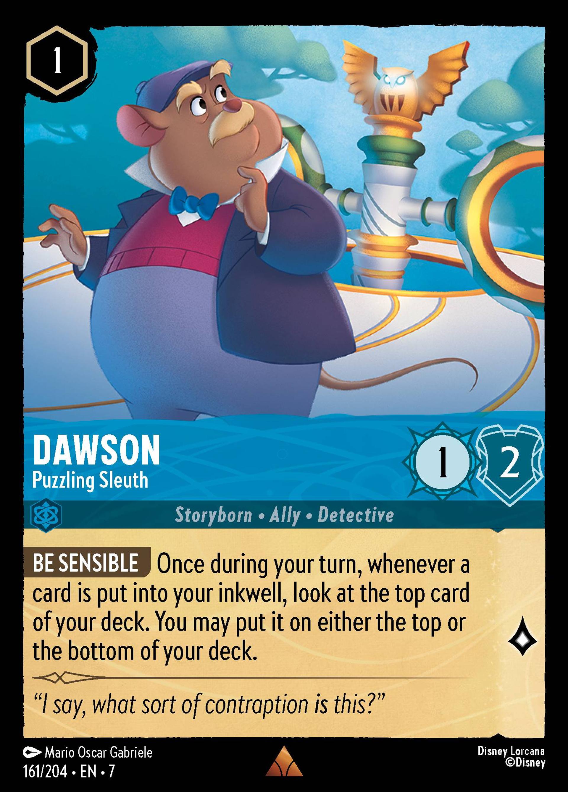 Dawson - Puzzling Sleuth — Archazia's Island — Lorcana