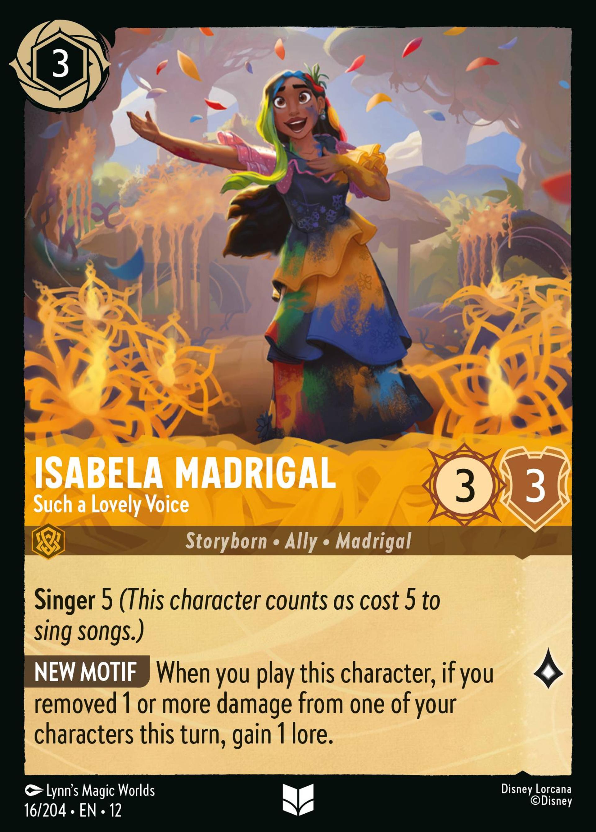 Isabela Madrigal - Such a Lovely Voice — Wilds Unknown — Lorcana
