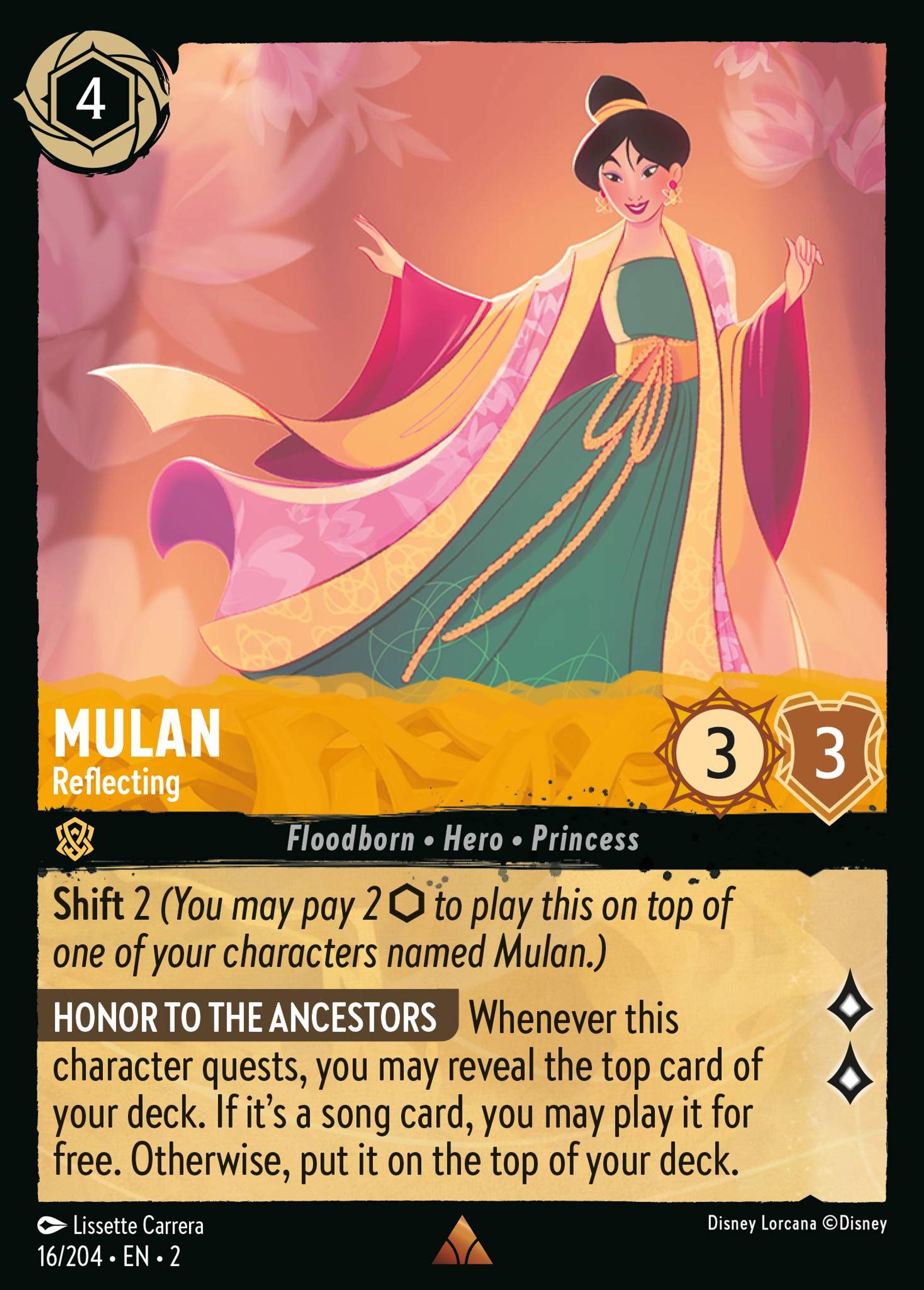 Mulan - Reflecting — Rise of the Floodborn — Lorcana