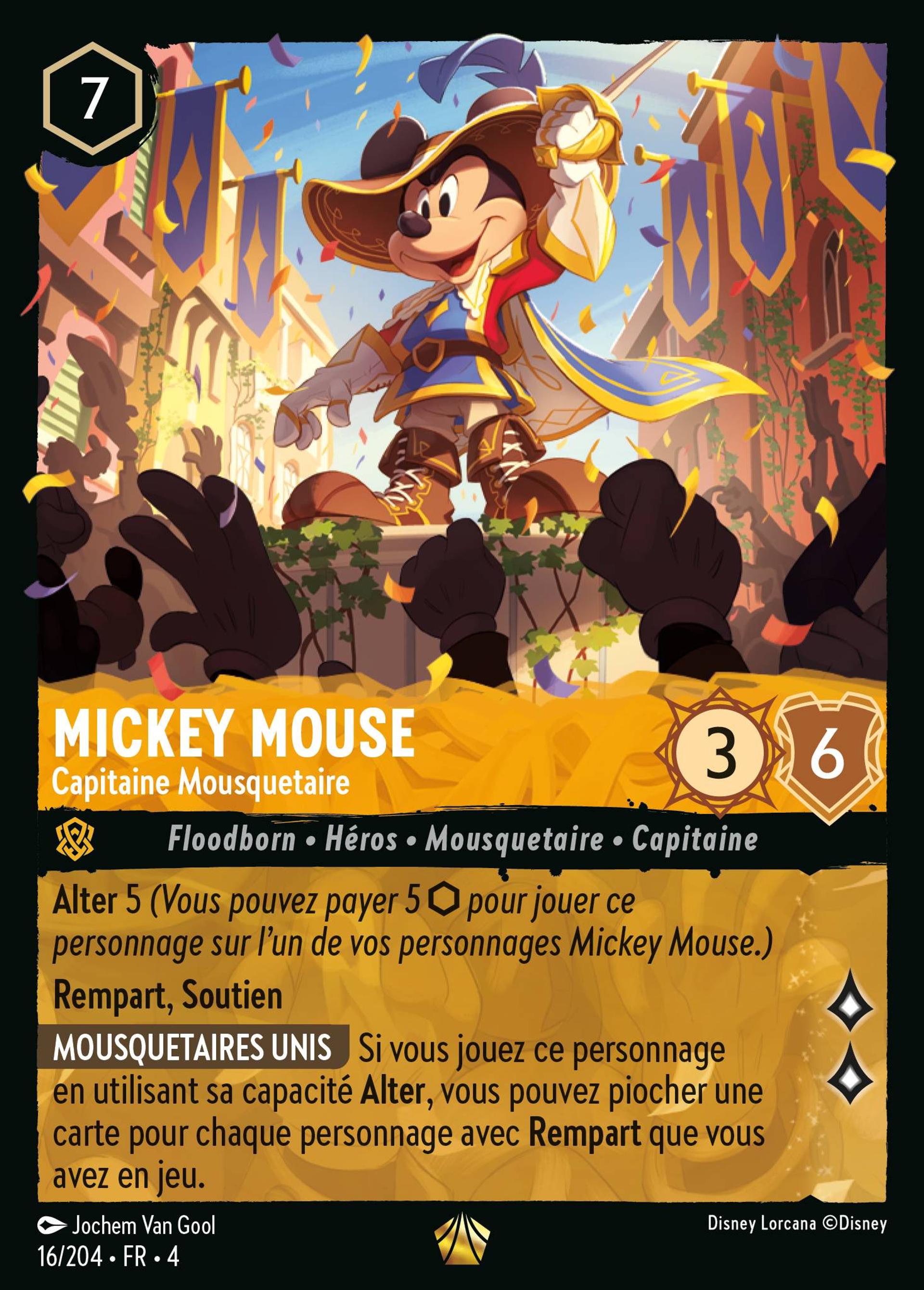 Mickey Mouse - Capitaine Mousquetaire — Ursula's Return — Lorcana