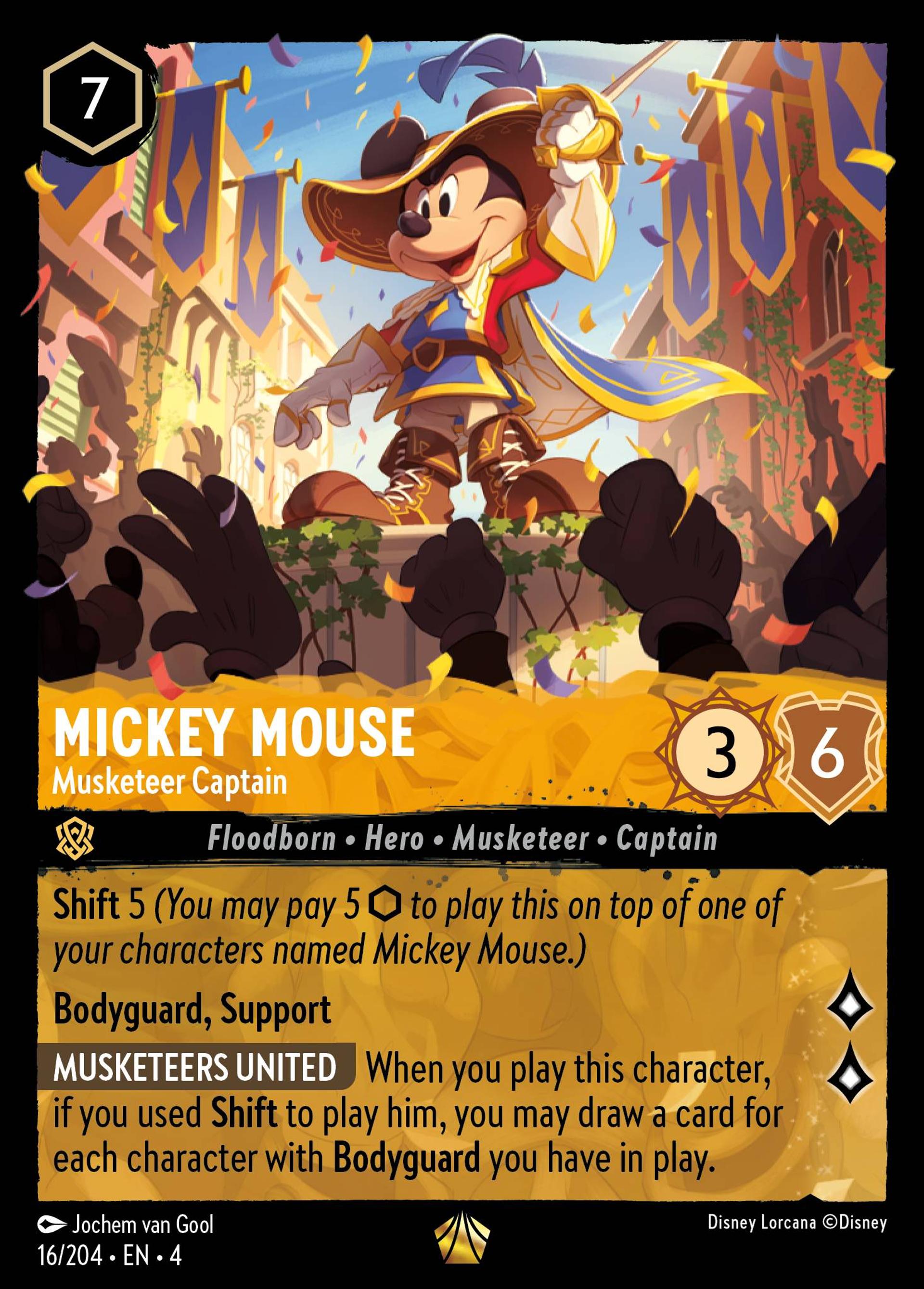 Mickey Mouse - Musketeer Captain — Ursula's Return — Lorcana